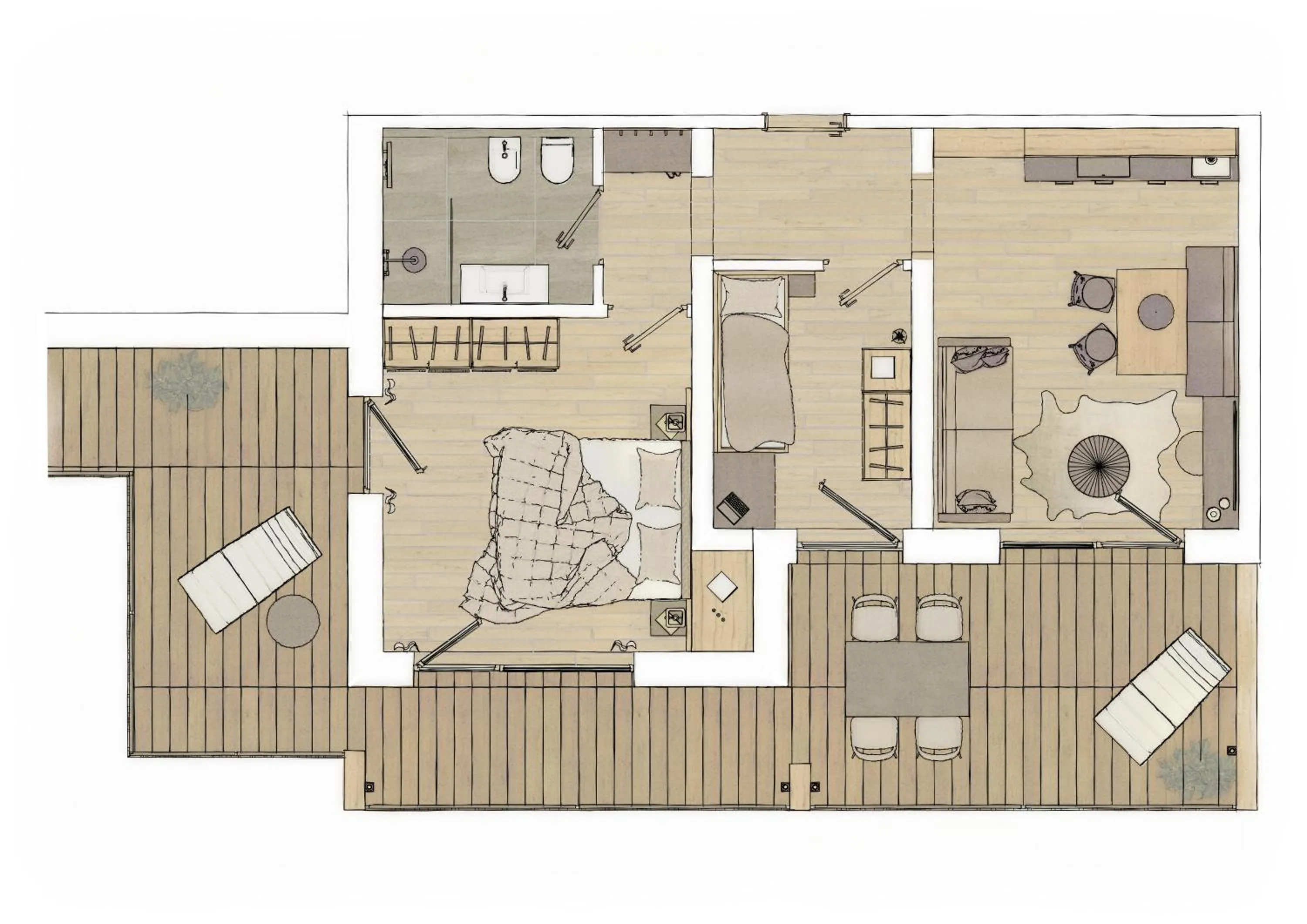 Floor plan in Alpenspitz Appartements - Garni - B&B