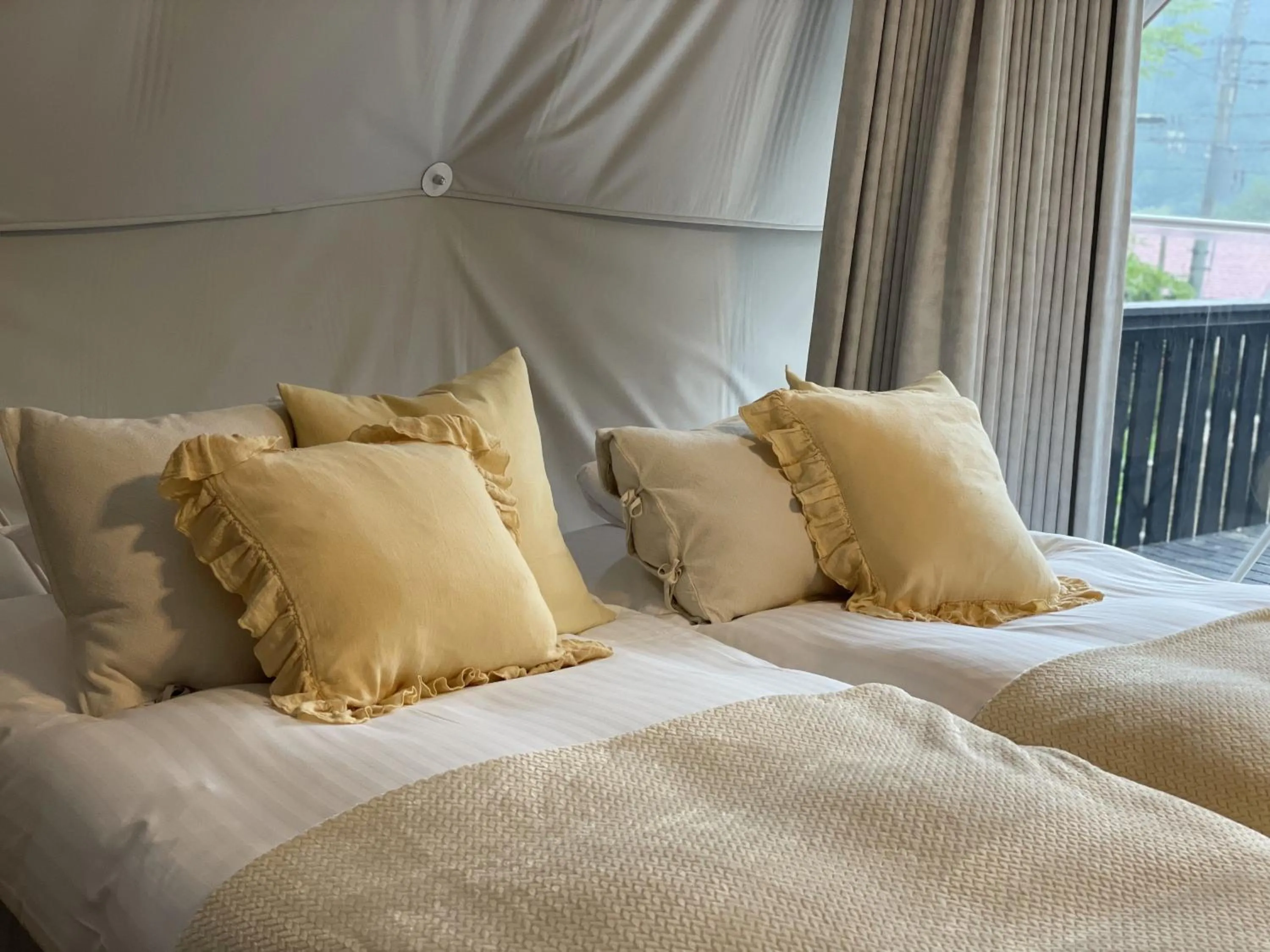 Bed in TOCORO. Mt.Fuji CAMP&GLAMPING