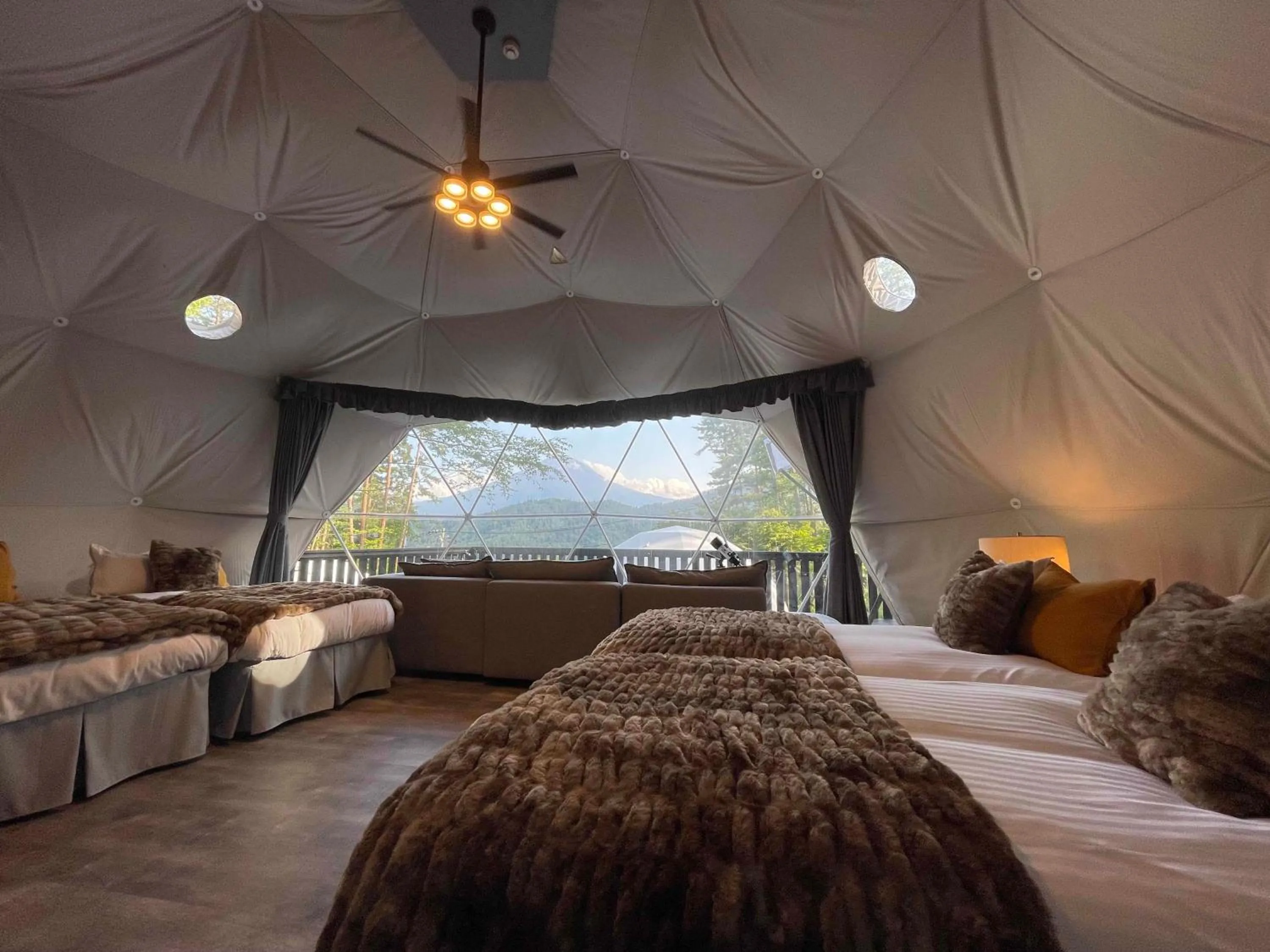 Bed in TOCORO. Mt.Fuji CAMP&GLAMPING