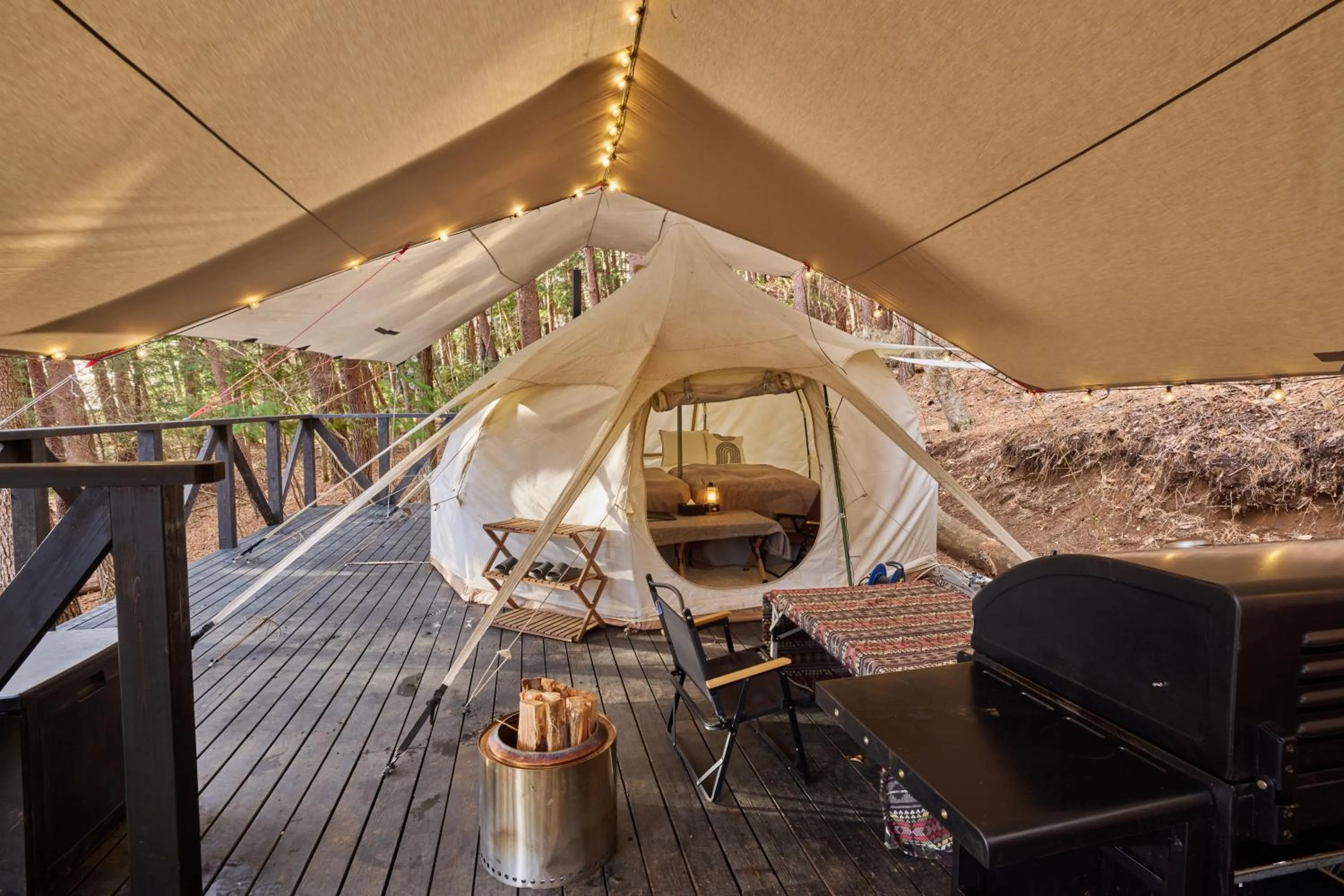 BBQ facilities in TOCORO. Mt.Fuji CAMP&GLAMPING