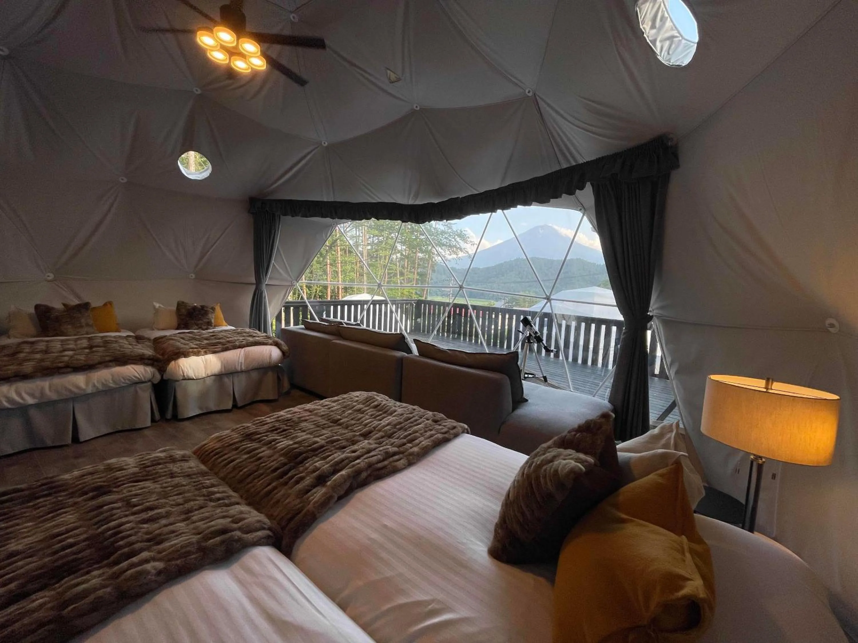 Bed in TOCORO. Mt.Fuji CAMP&GLAMPING