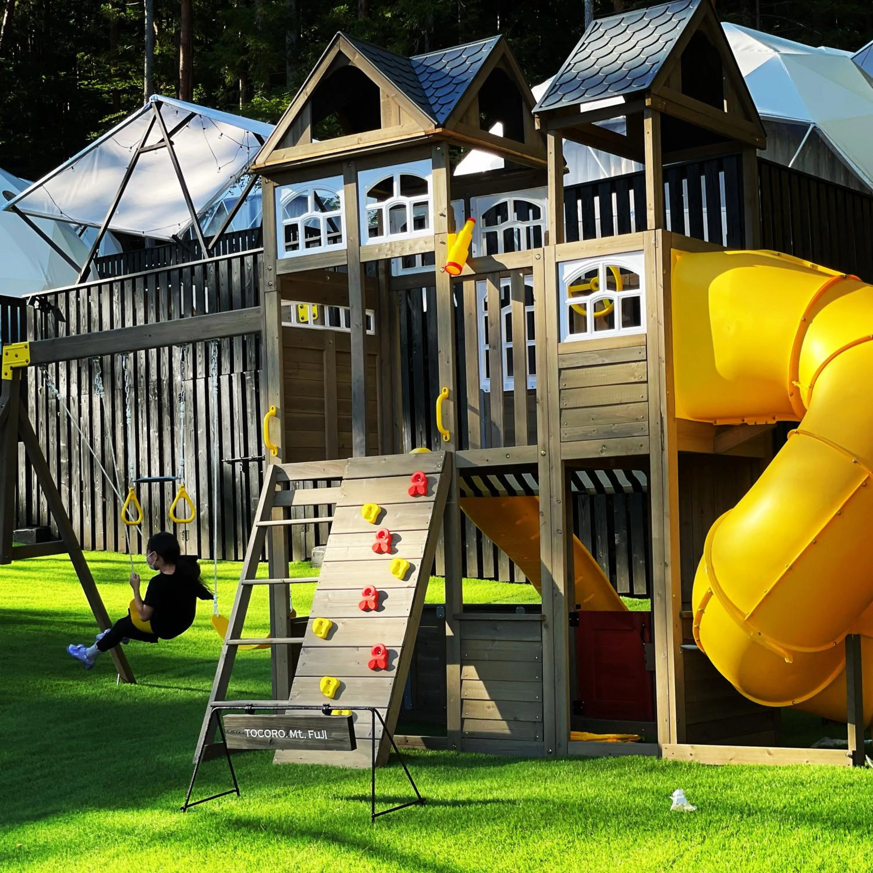Children play ground in TOCORO. Mt.Fuji CAMP&GLAMPING