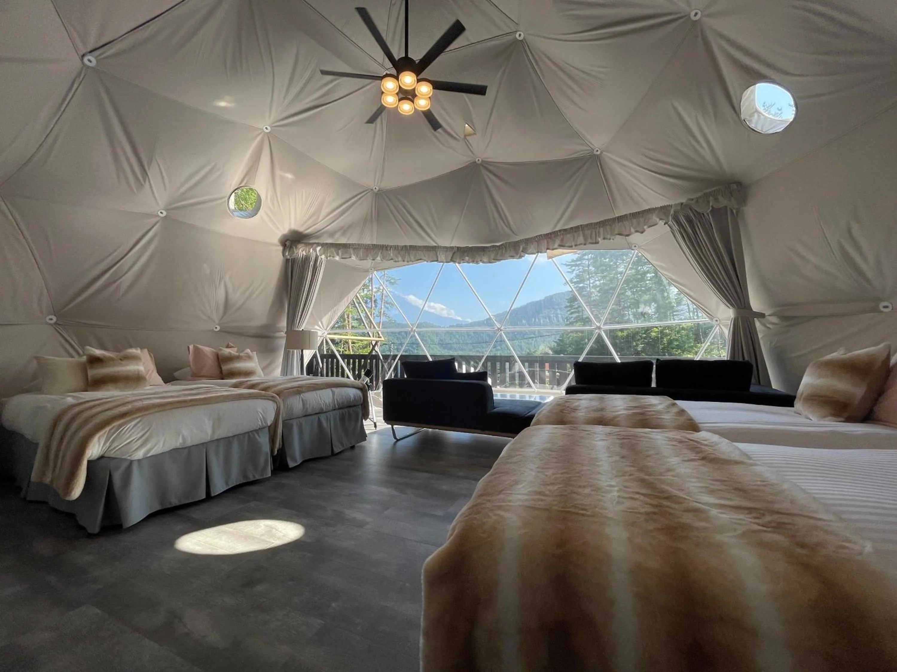 Bed in TOCORO. Mt.Fuji CAMP&GLAMPING