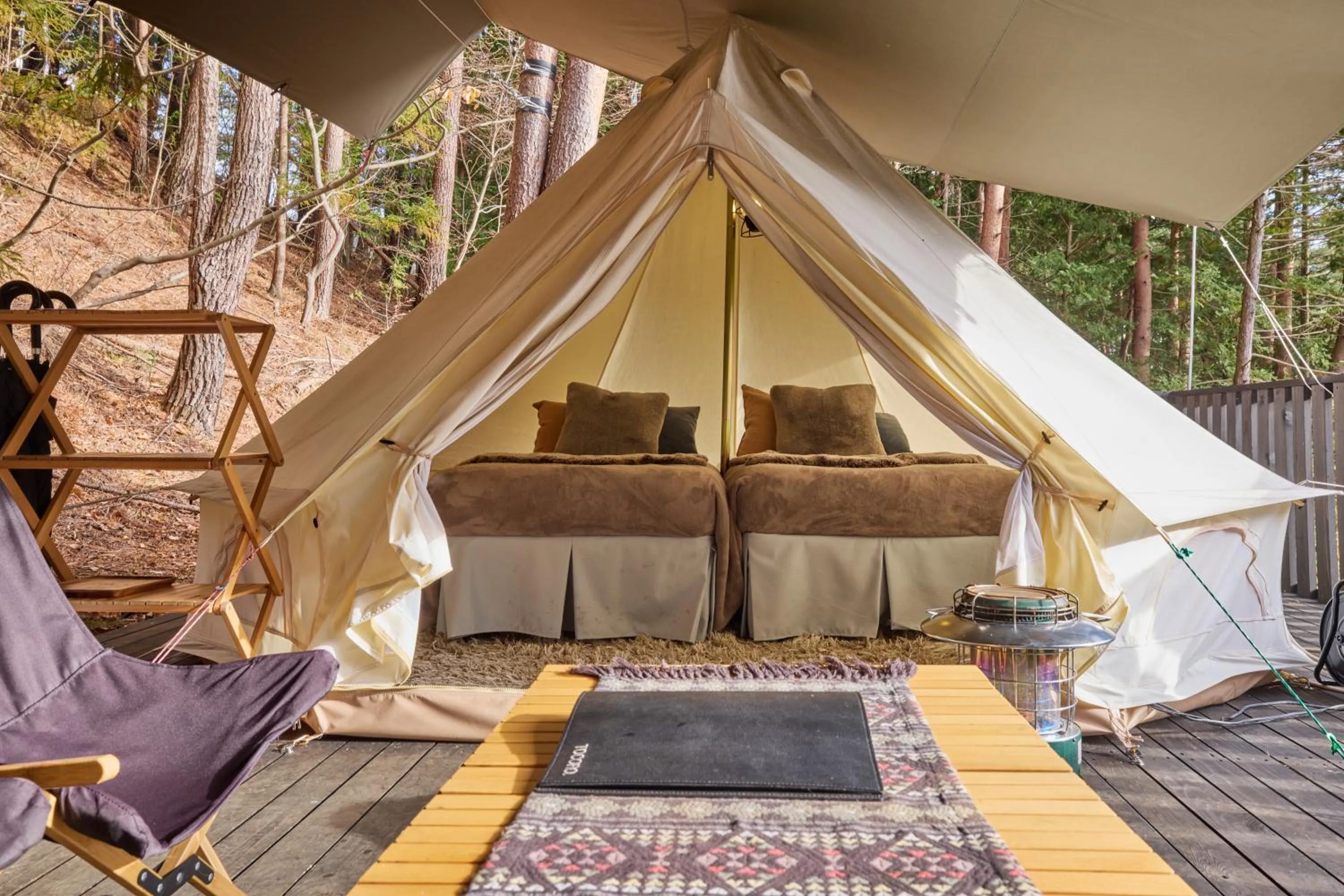 Bed in TOCORO. Mt.Fuji CAMP&GLAMPING