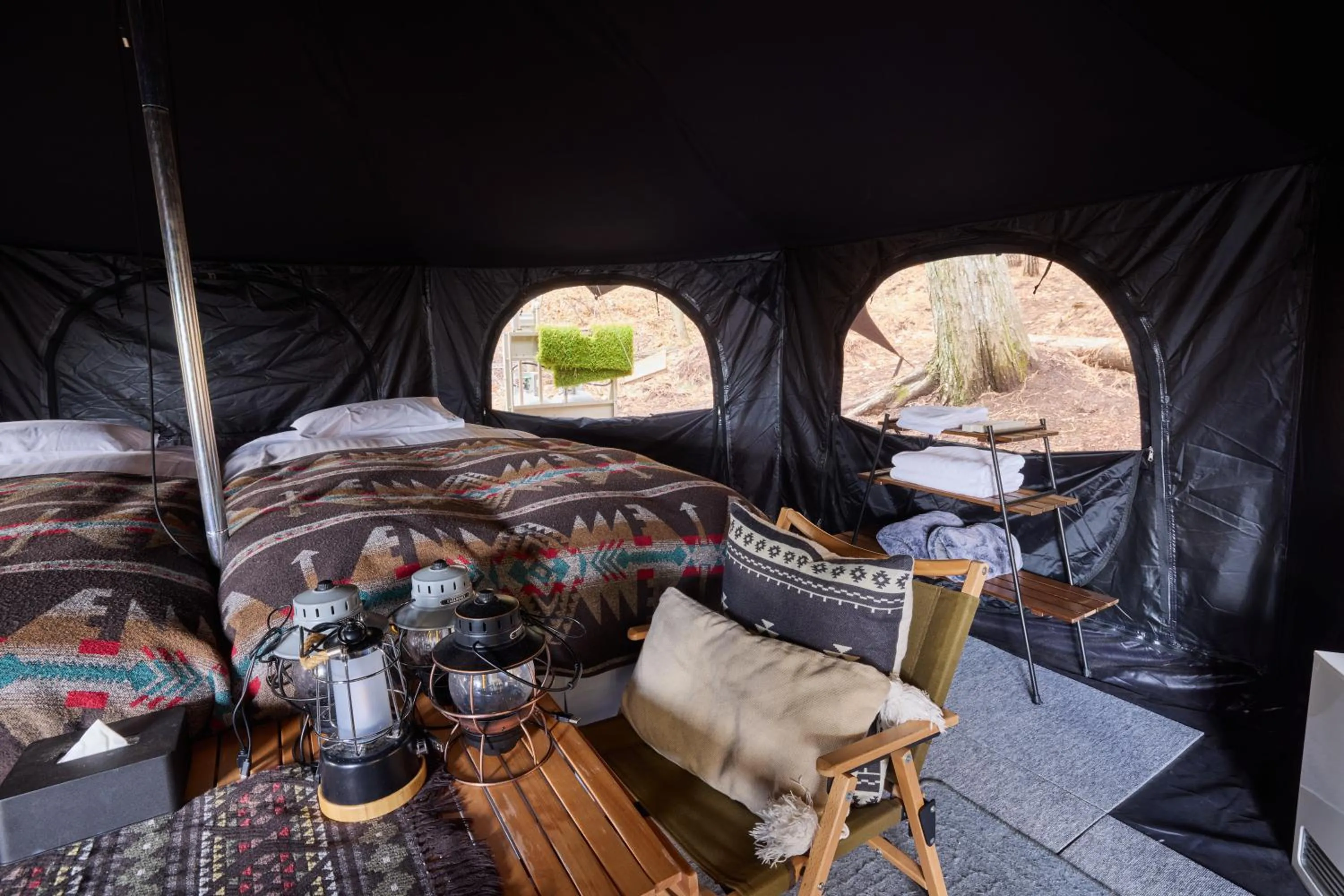 Bed in TOCORO. Mt.Fuji CAMP&GLAMPING