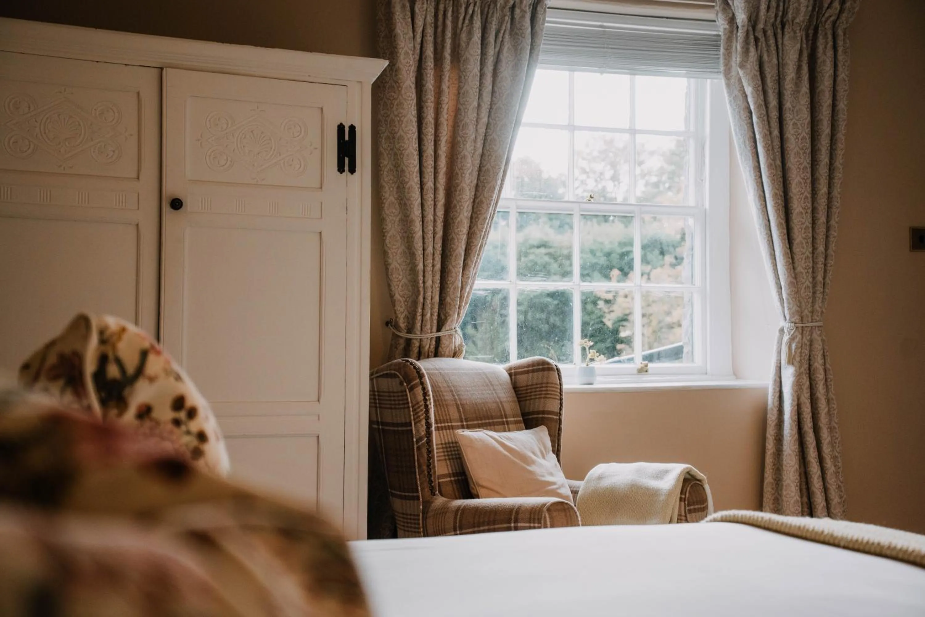 Bedroom, Bed in Three Cocks Hotel