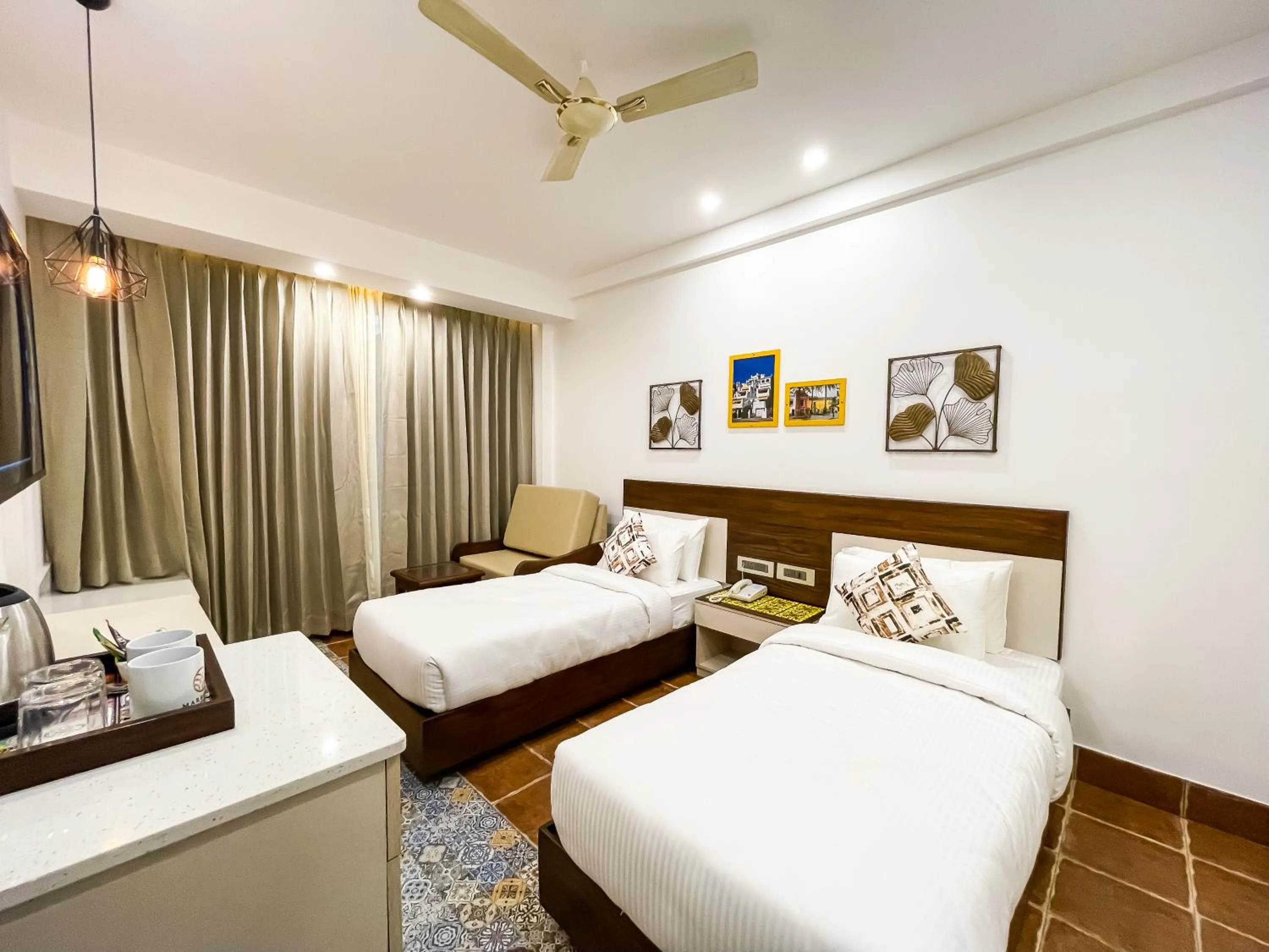 Bedroom, Bed in Sterling Marbella Dehradun