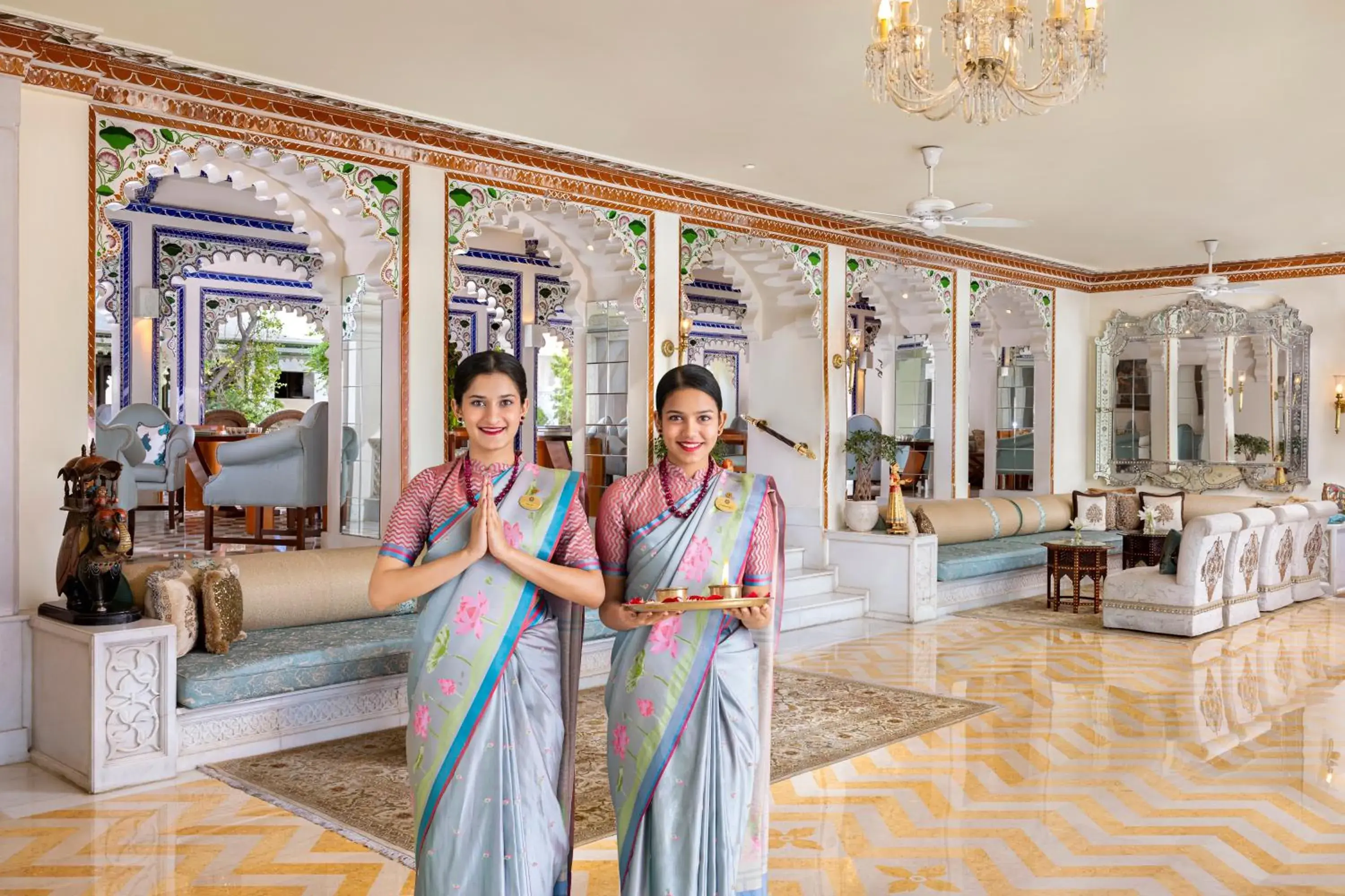 Lobby or reception in Taj Lake Palace Udaipur Lobby or reception in Taj Lake Palace Udaipur