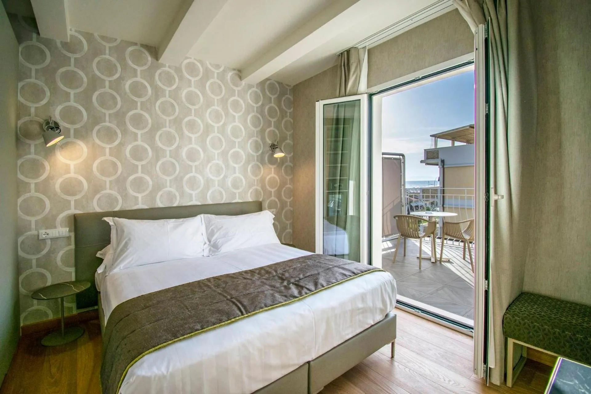 Bed in Hotel Medusa