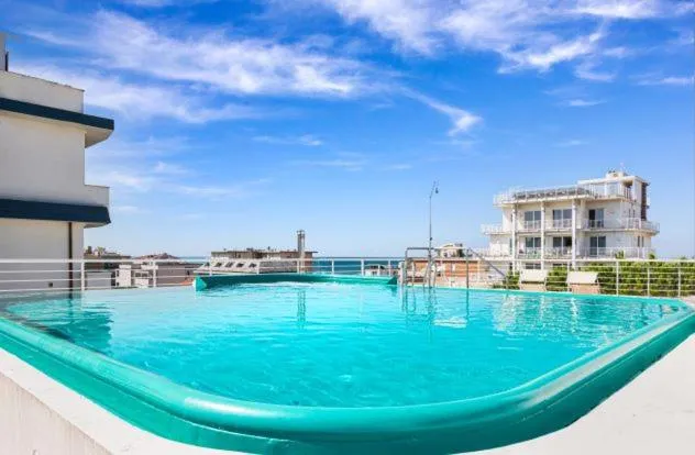 Pool view in Hotel Medusa