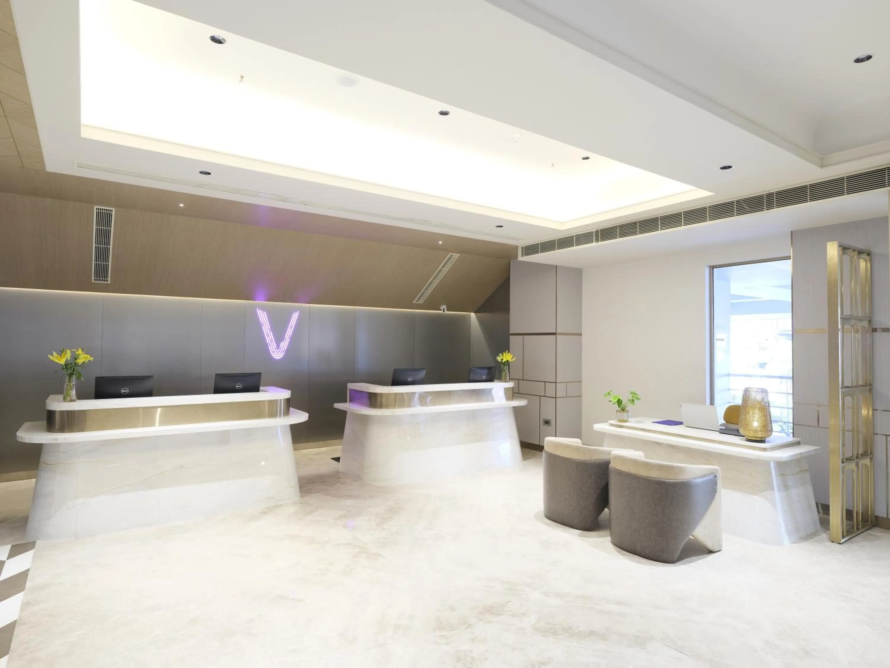 Lobby or reception in Vivanta Vijayawada, MG Road