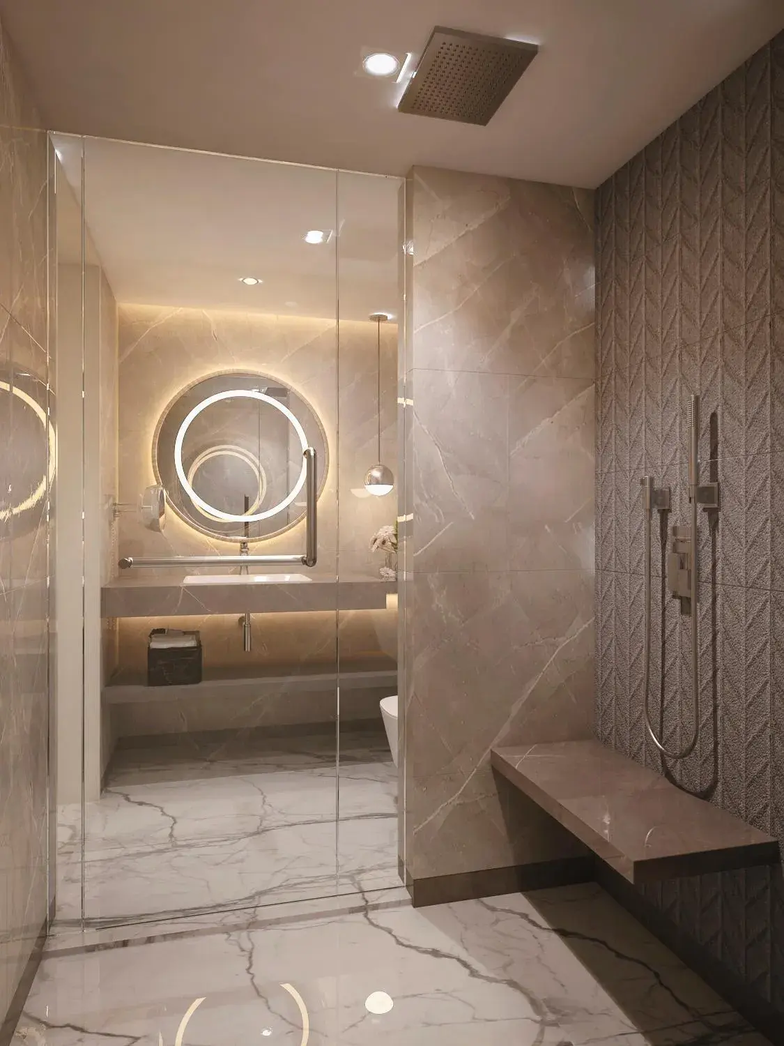 Bathroom in Vivanta Vijayawada, MG Road Bathroom in Vivanta Vijayawada, MG Road