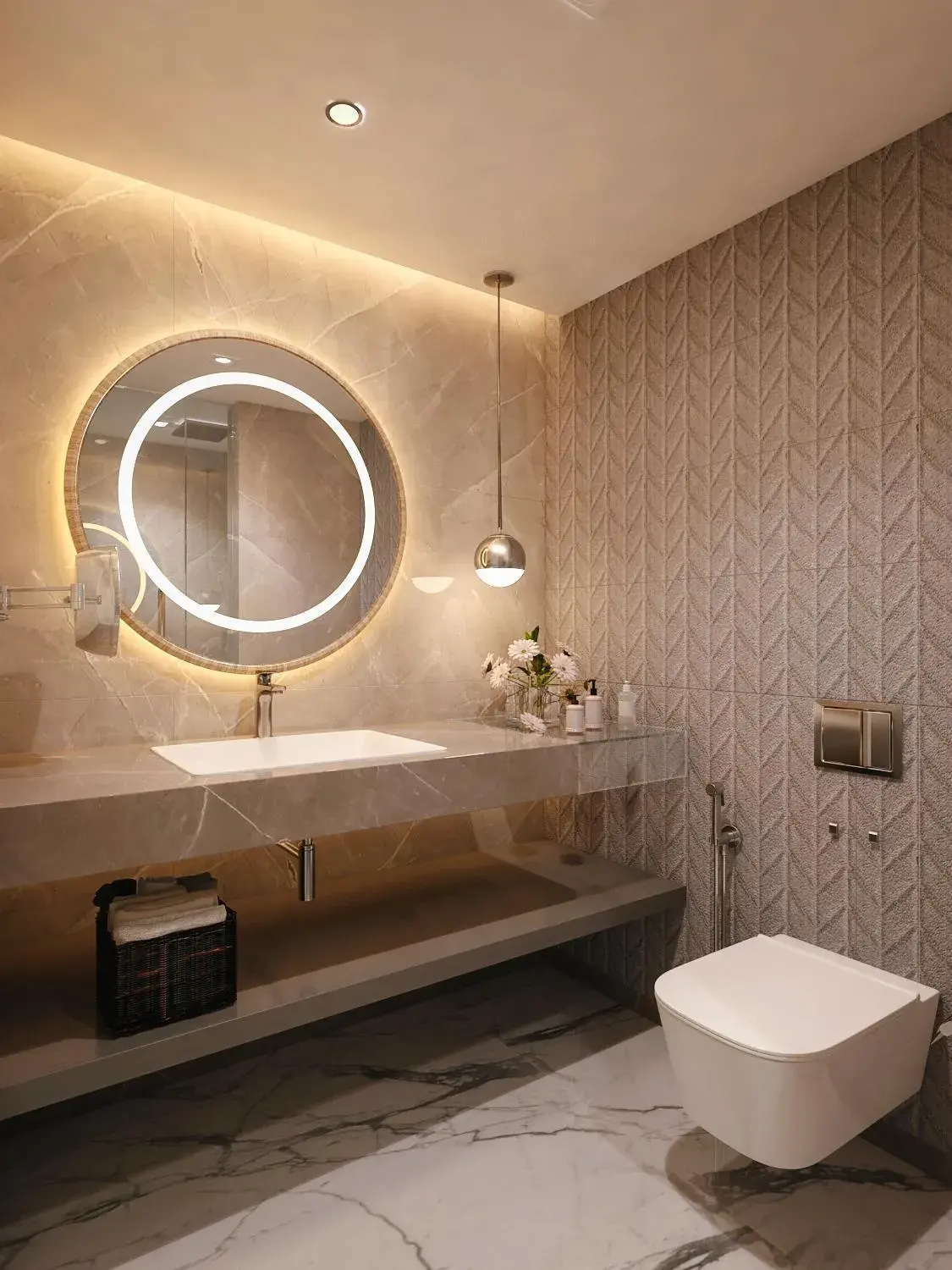 Bathroom in Vivanta Vijayawada, MG Road Bathroom in Vivanta Vijayawada, MG Road