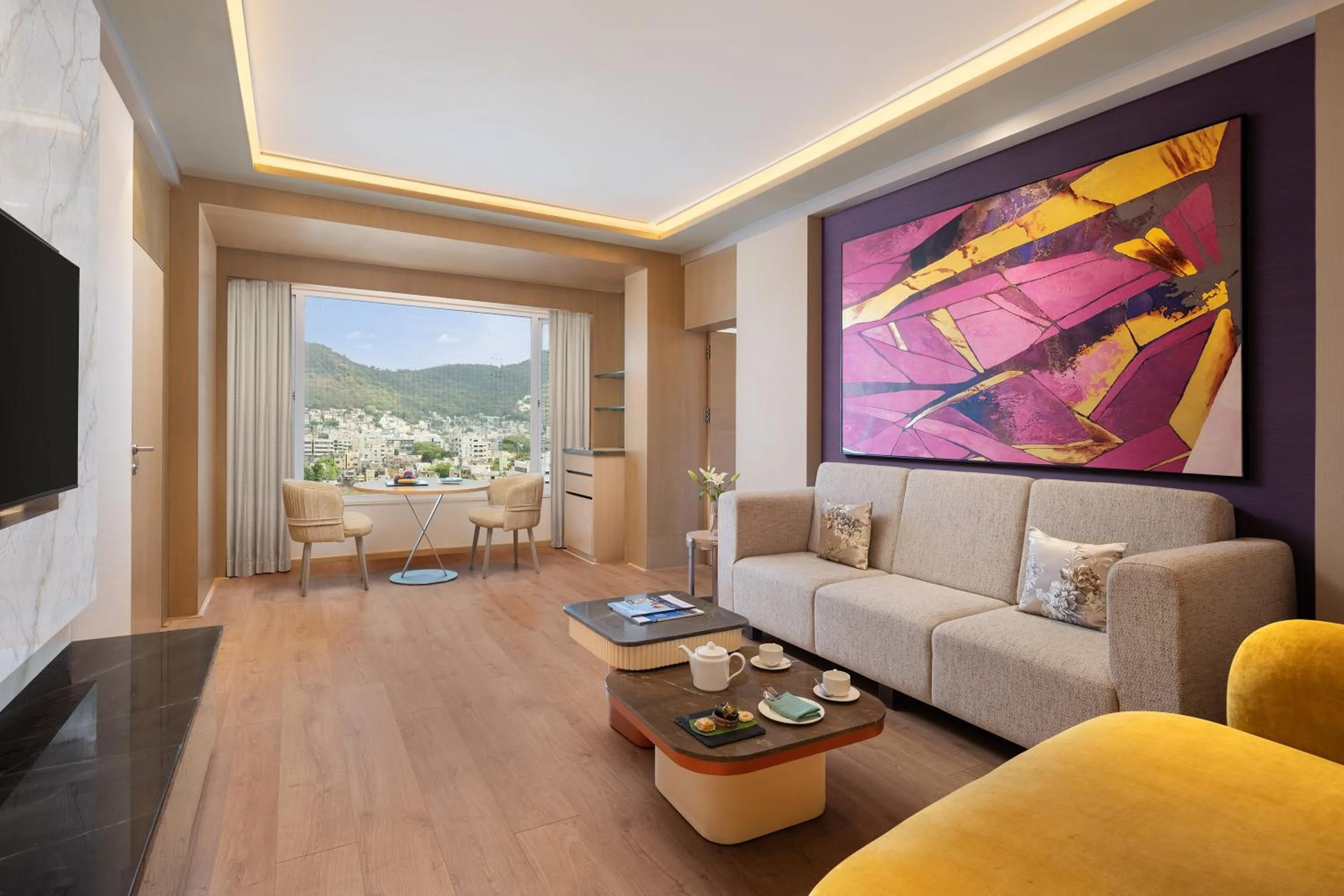 Living room in Vivanta Vijayawada, MG Road