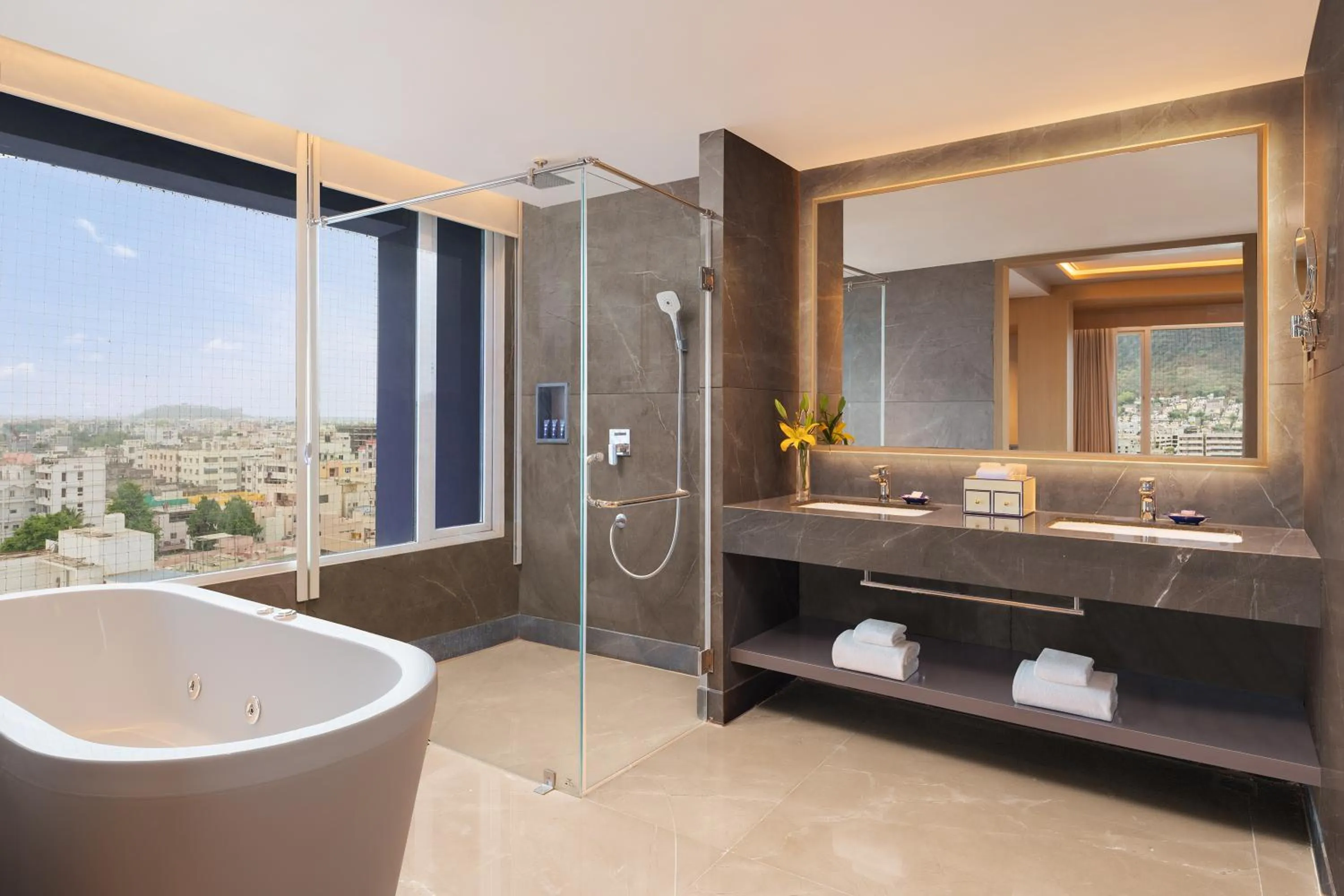 Bathroom in Vivanta Vijayawada, MG Road