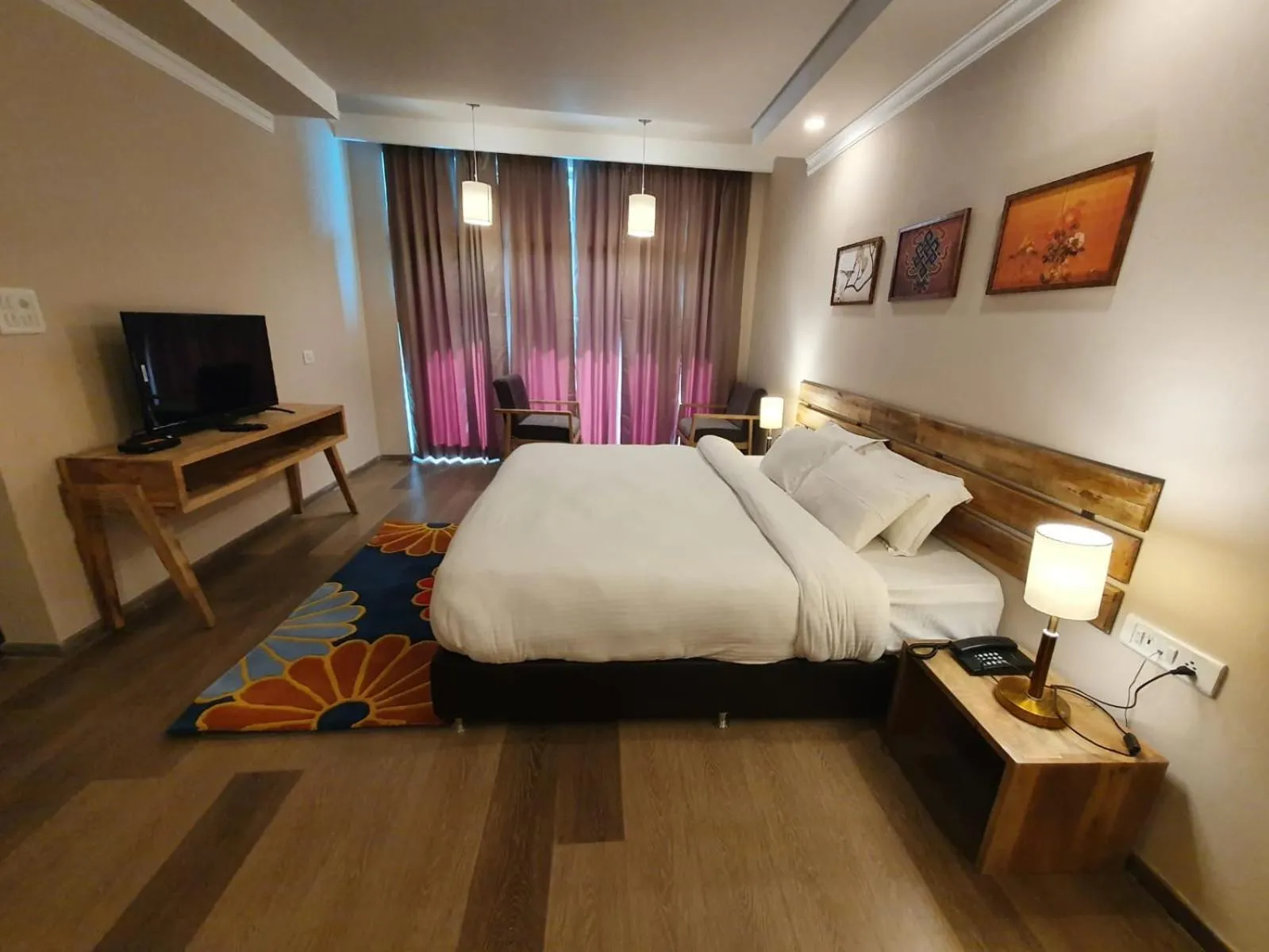 Bed in Hotel Amanthi Ladakh