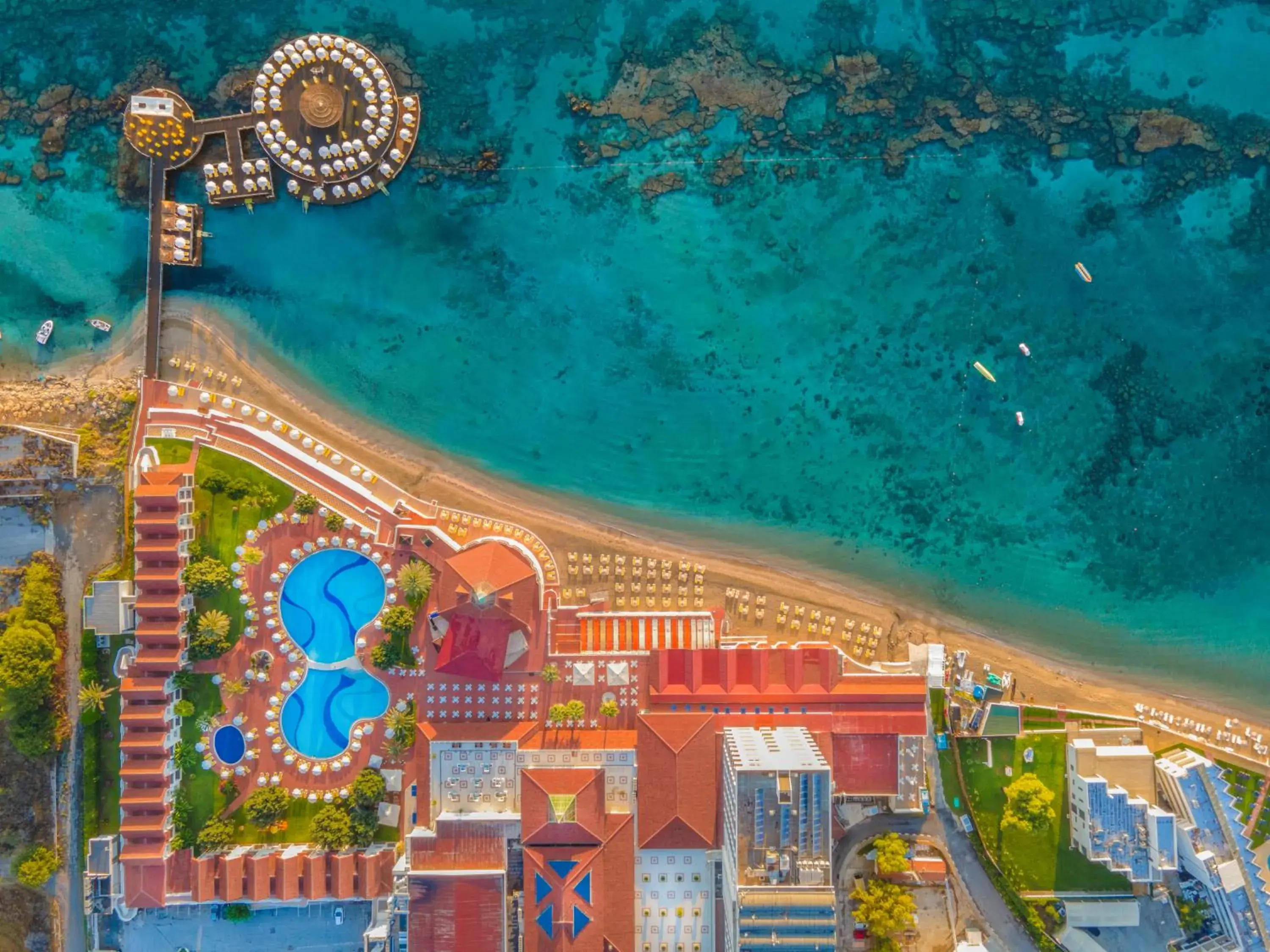 Bird's eye view in Salamis Bay Conti Hotel Resort & SPA & Casino Bird's eye view in Salamis Bay Conti Hotel Resort & SPA & Casino