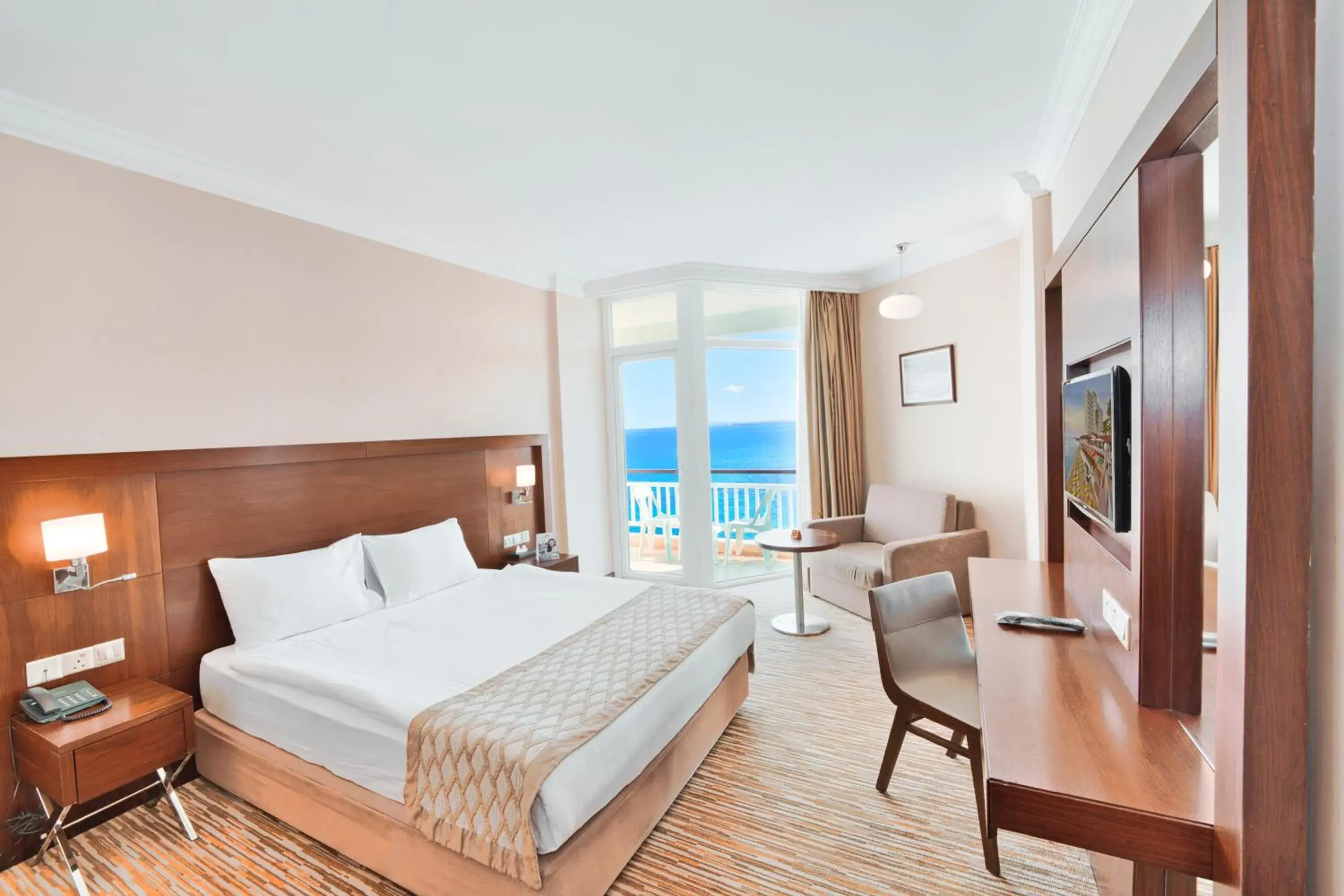 Deluxe Double Room with Sea View - single occupancy in Salamis Bay Conti Hotel Resort & SPA & Casino Deluxe Double Room with Sea View - single occupancy in Salamis Bay Conti Hotel Resort & SPA & Casino