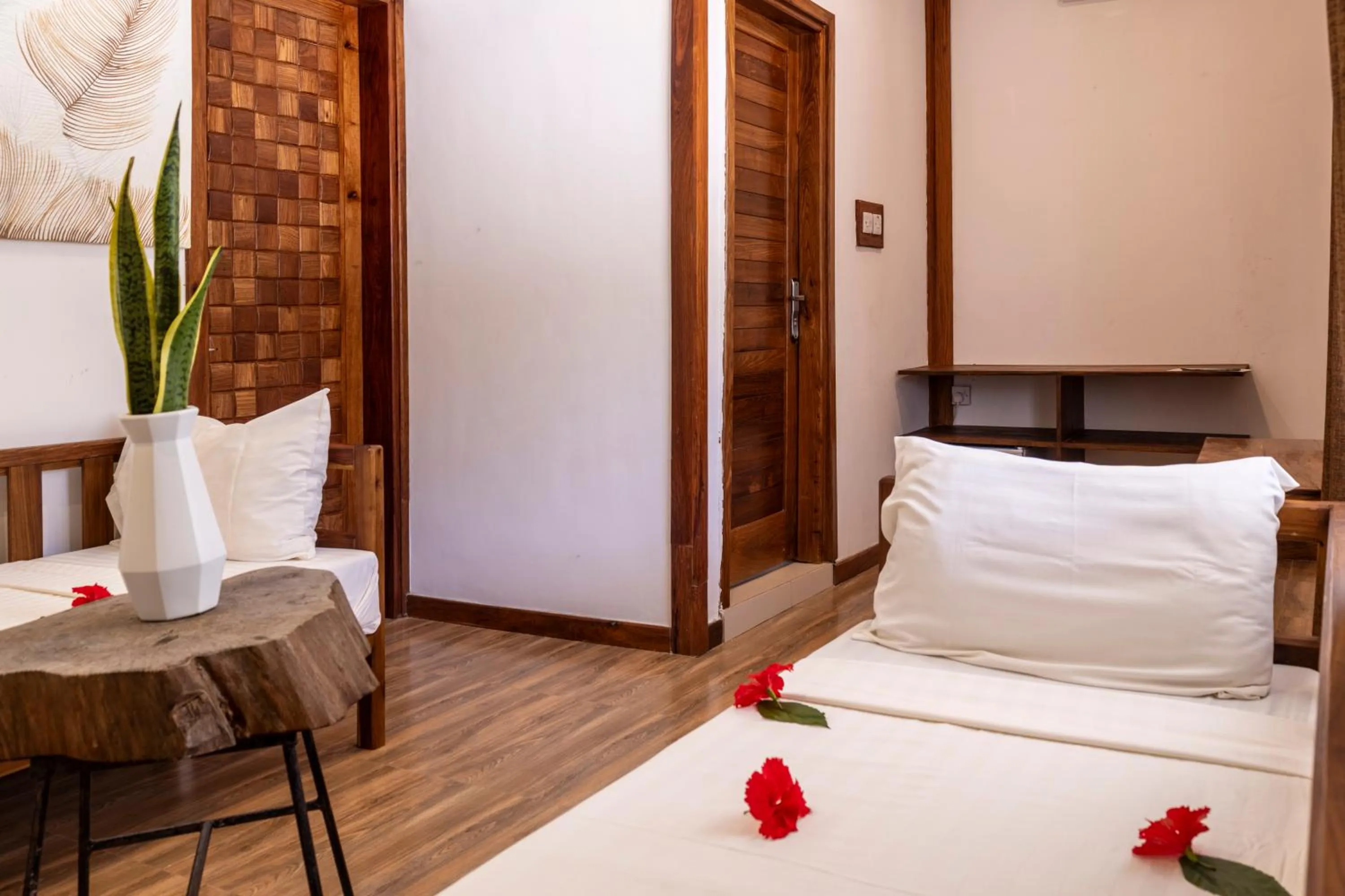 Bed in Mem Luxury Apartments and Hotel