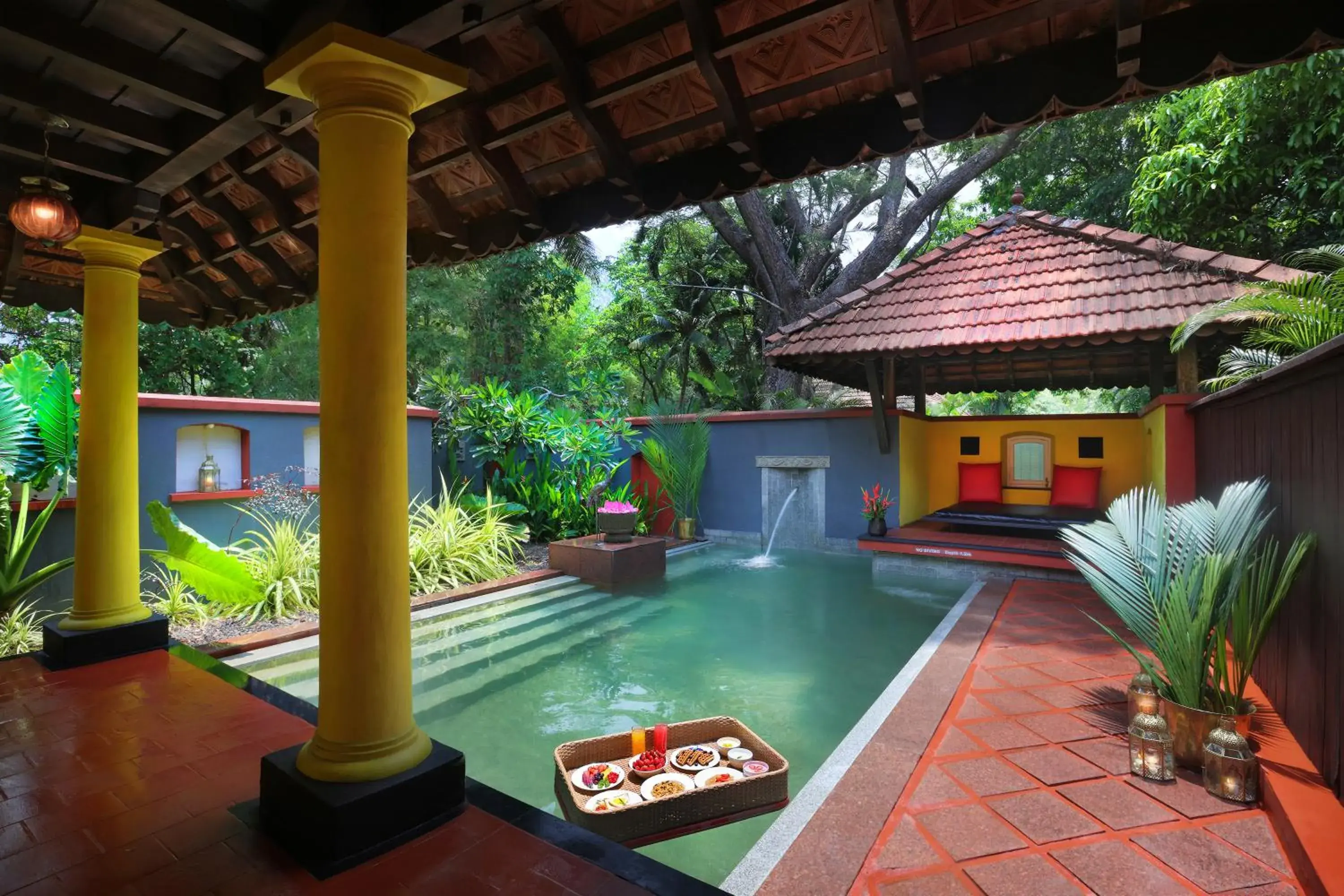 Swimming pool in Taj Kumarakom Resort and Spa Kerala Swimming pool in Taj Kumarakom Resort and Spa Kerala