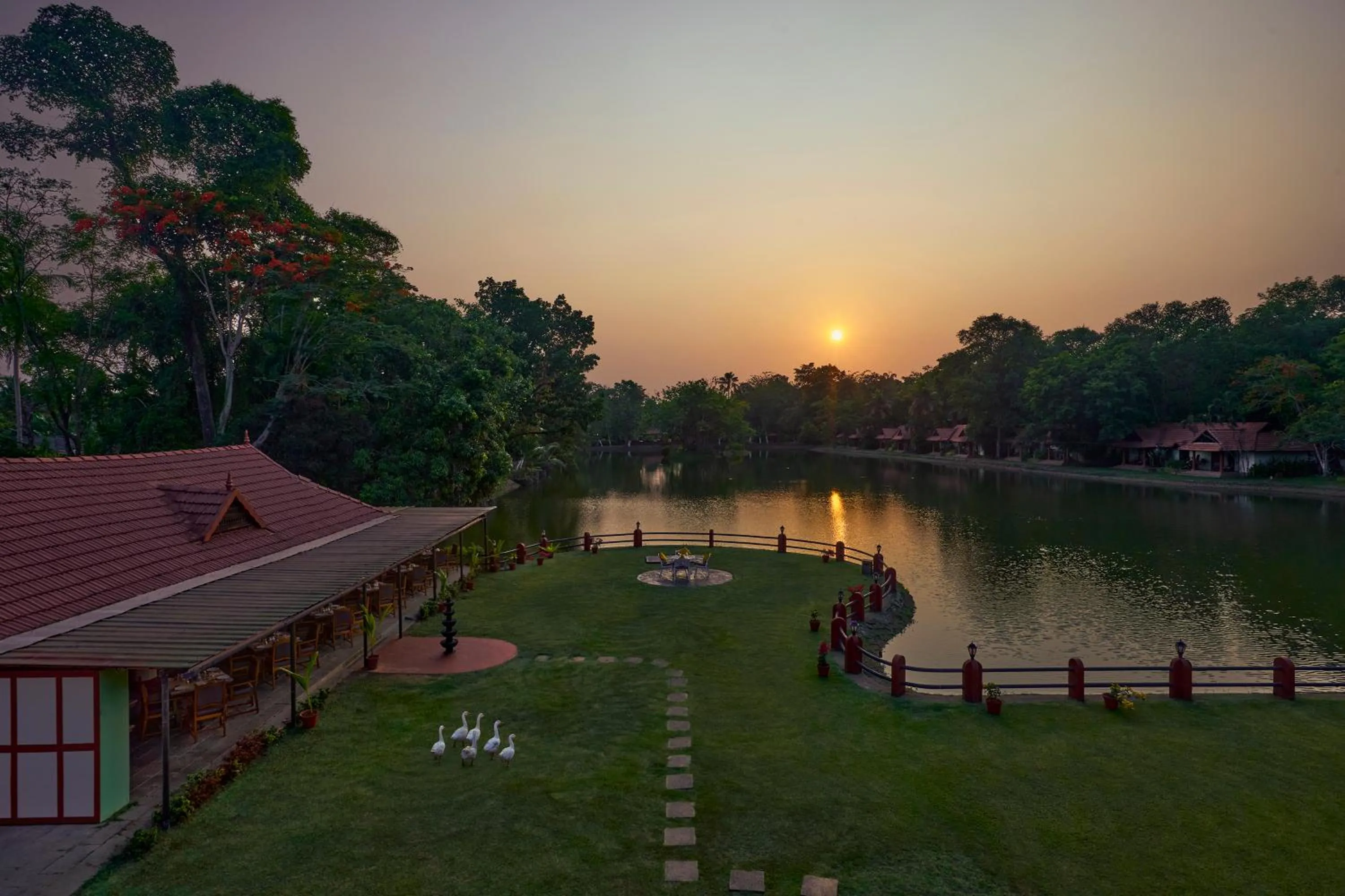 Sunset in Taj Kumarakom Resort and Spa Kerala