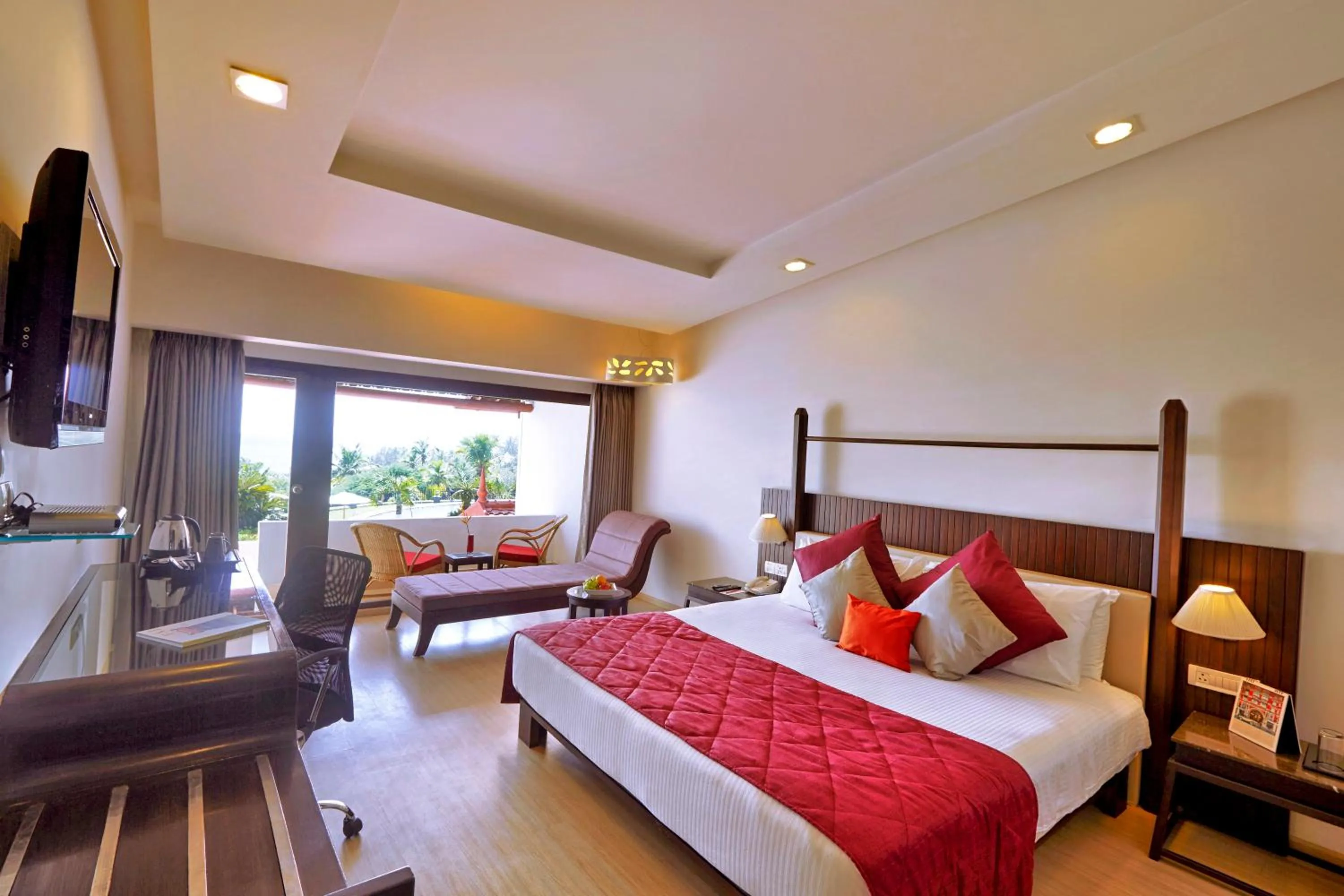 Sea view, Bed in Gateway Varkala