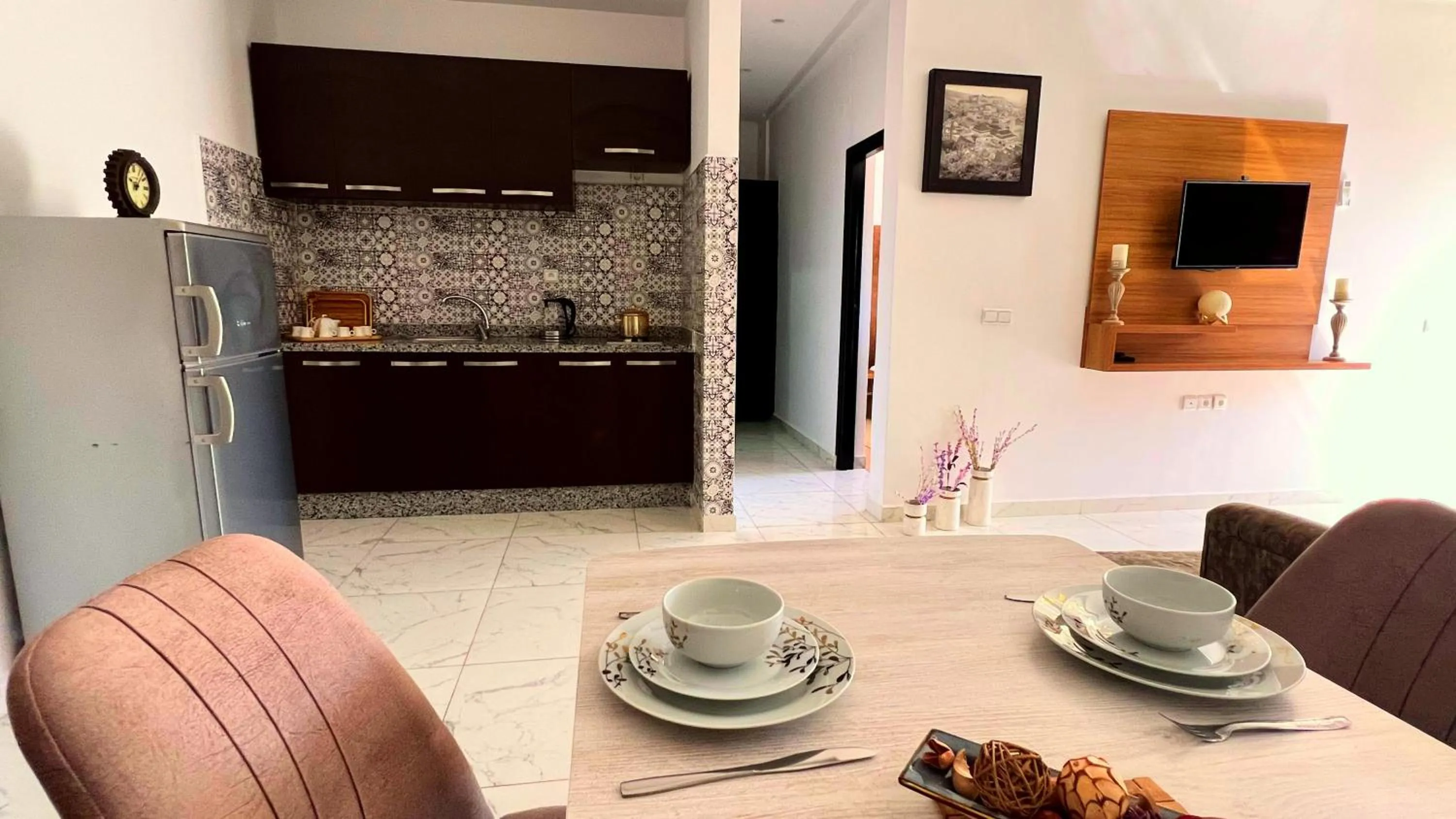 Coffee/tea facilities in Sables D'or Appart Hôtel