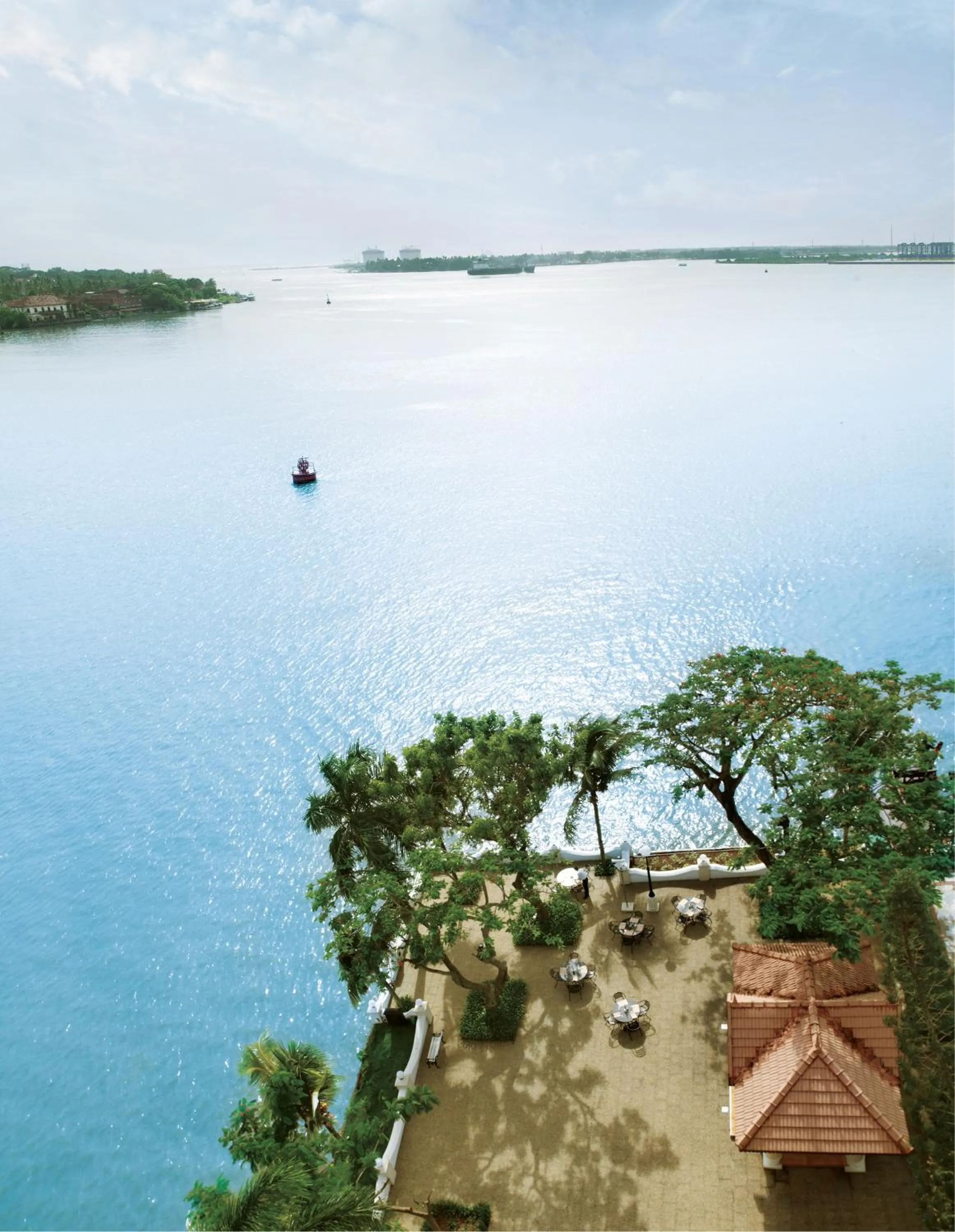 Bird's eye view in Taj Malabar Resort & Spa, Cochin.