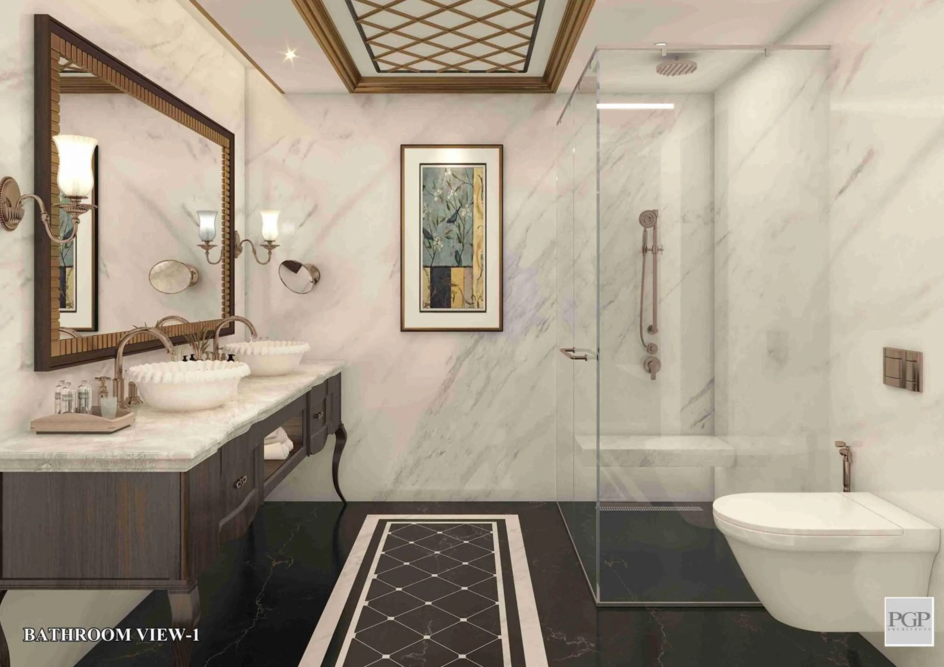 Shower in Taj Malabar Resort & Spa, Cochin.