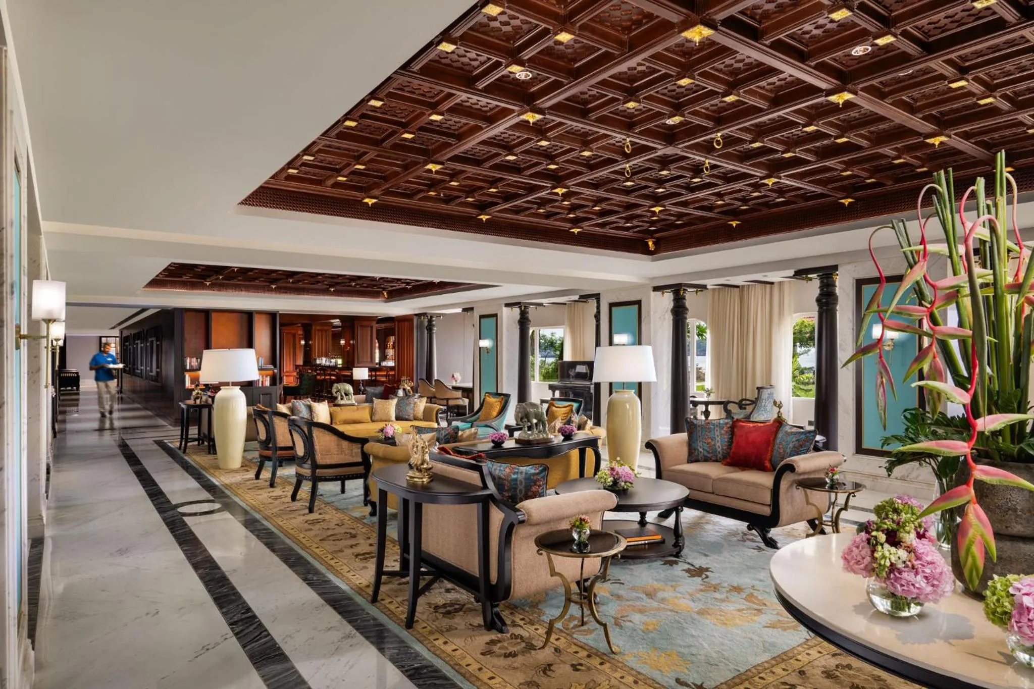 Lobby or reception in Taj Malabar Resort & Spa, Cochin.