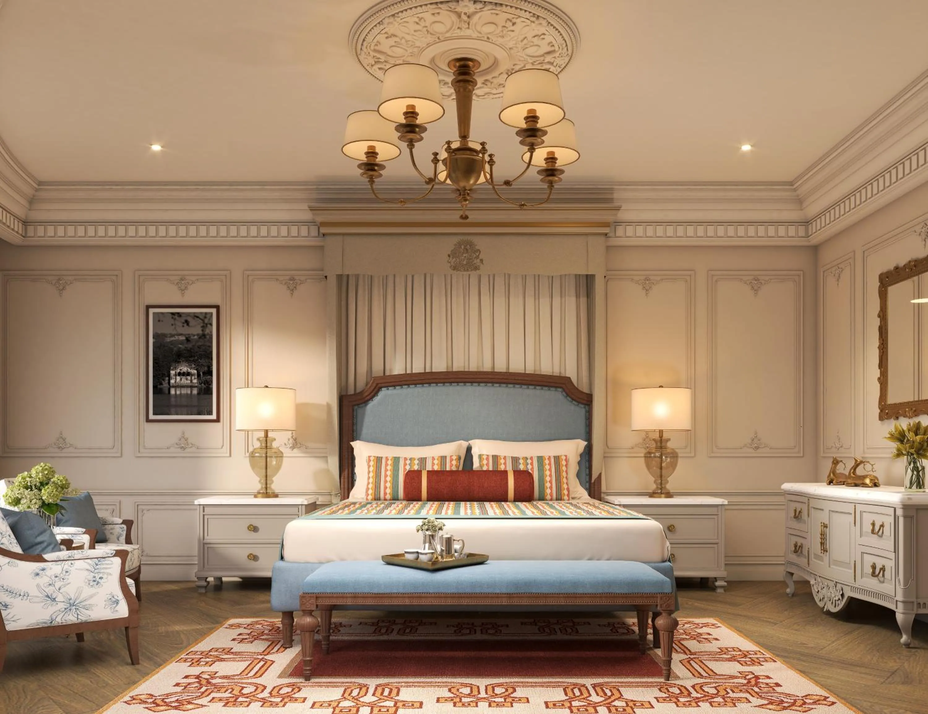 Bedroom, Bed in Sawai Madhopur Lodge - IHCL SeleQtions