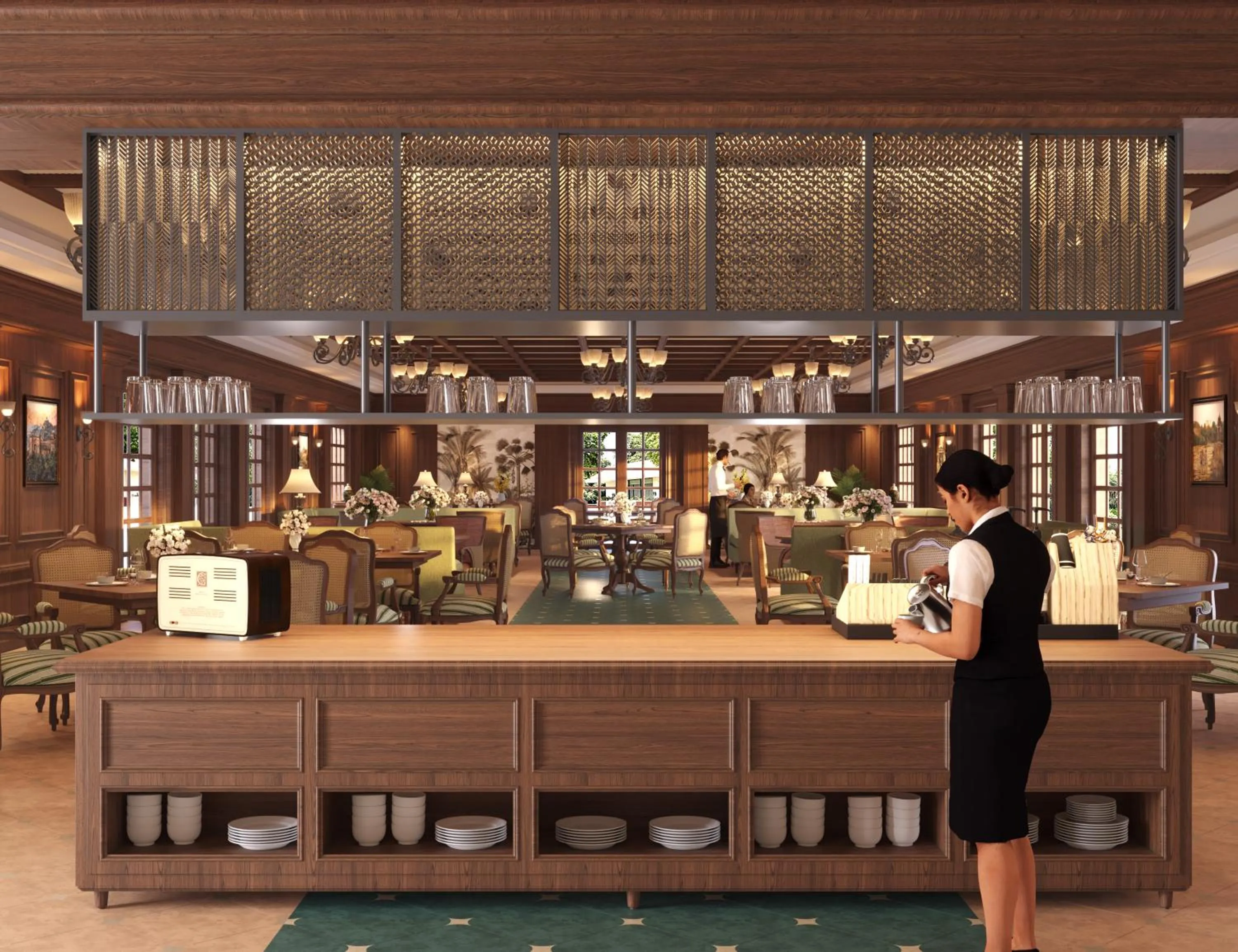 Restaurant/places to eat in The Maharaja's Lodge, Ranthambore