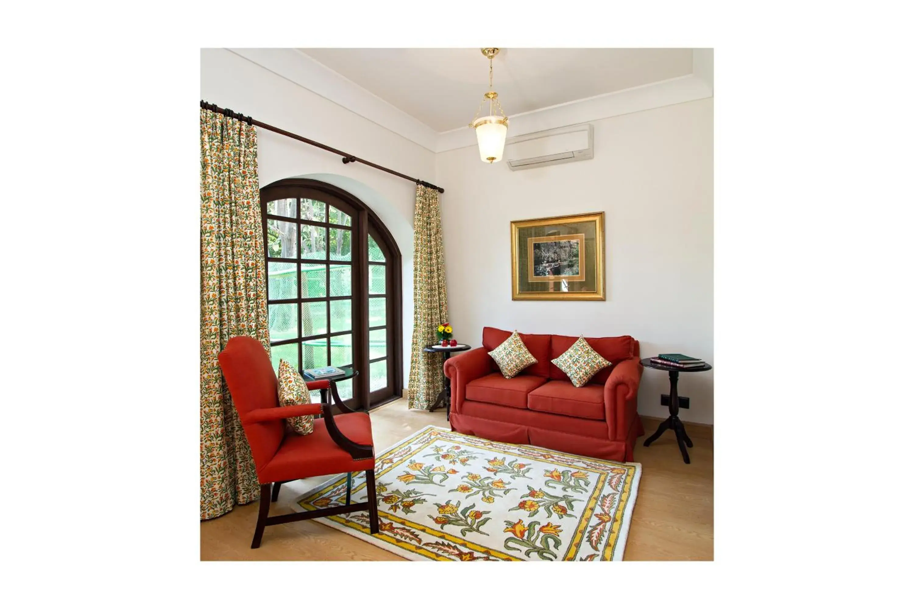 Living room in Sawai Madhopur Lodge - IHCL SeleQtions Living room in Sawai Madhopur Lodge - IHCL SeleQtions