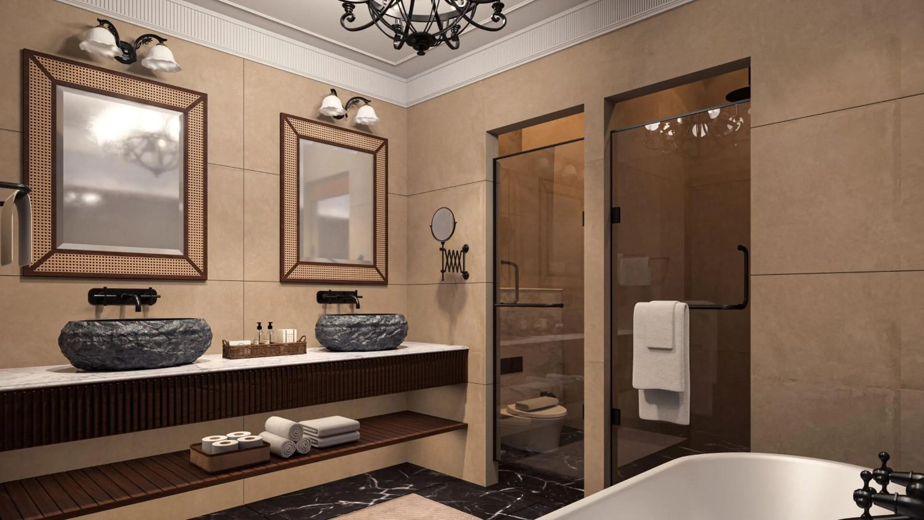 Bathroom in Sawai Madhopur Lodge - IHCL SeleQtions