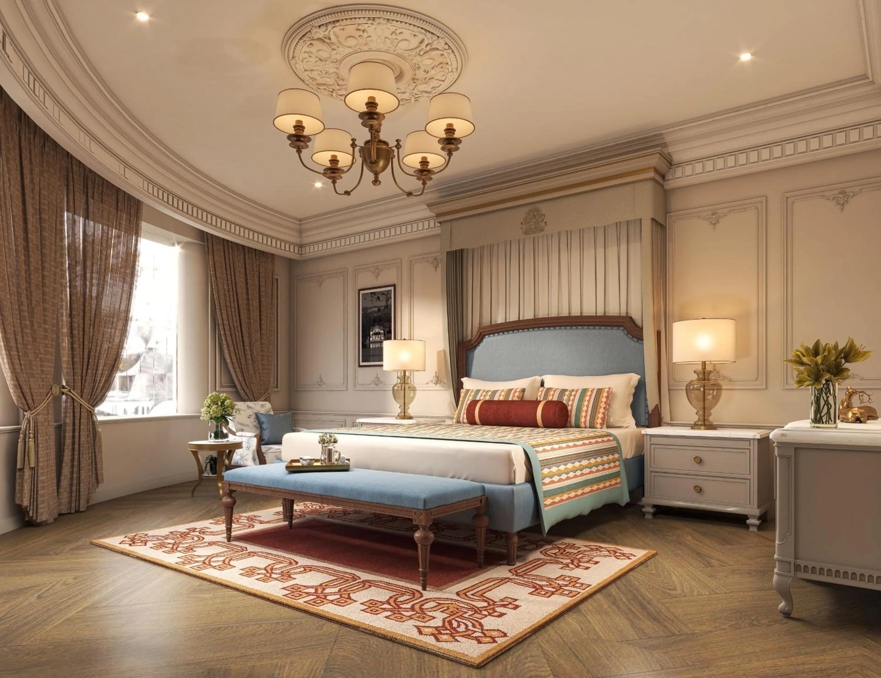 Bedroom, Bed in Sawai Madhopur Lodge - IHCL SeleQtions