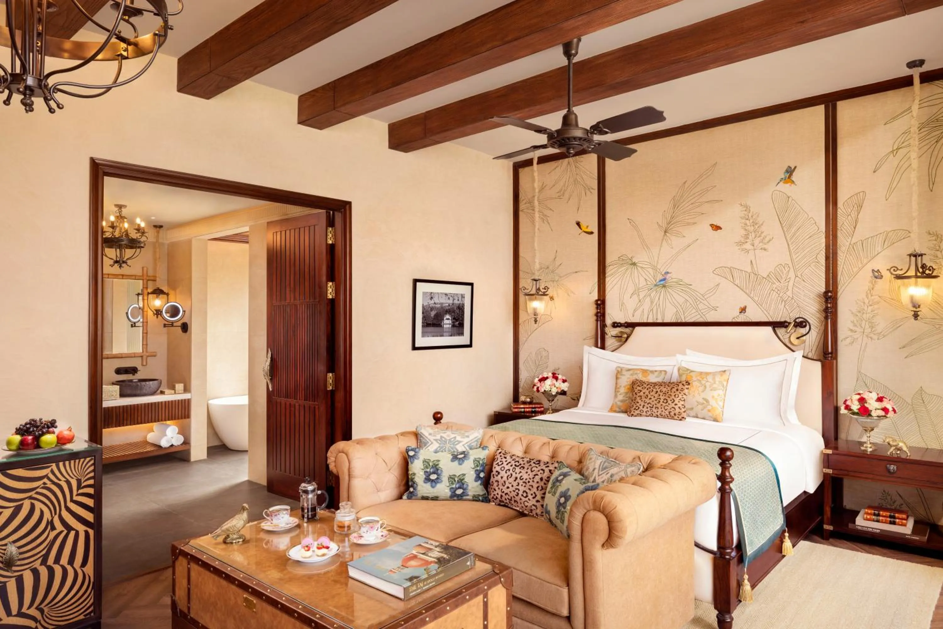 Photo of the whole room, Bed in Sawai Madhopur Lodge - IHCL SeleQtions