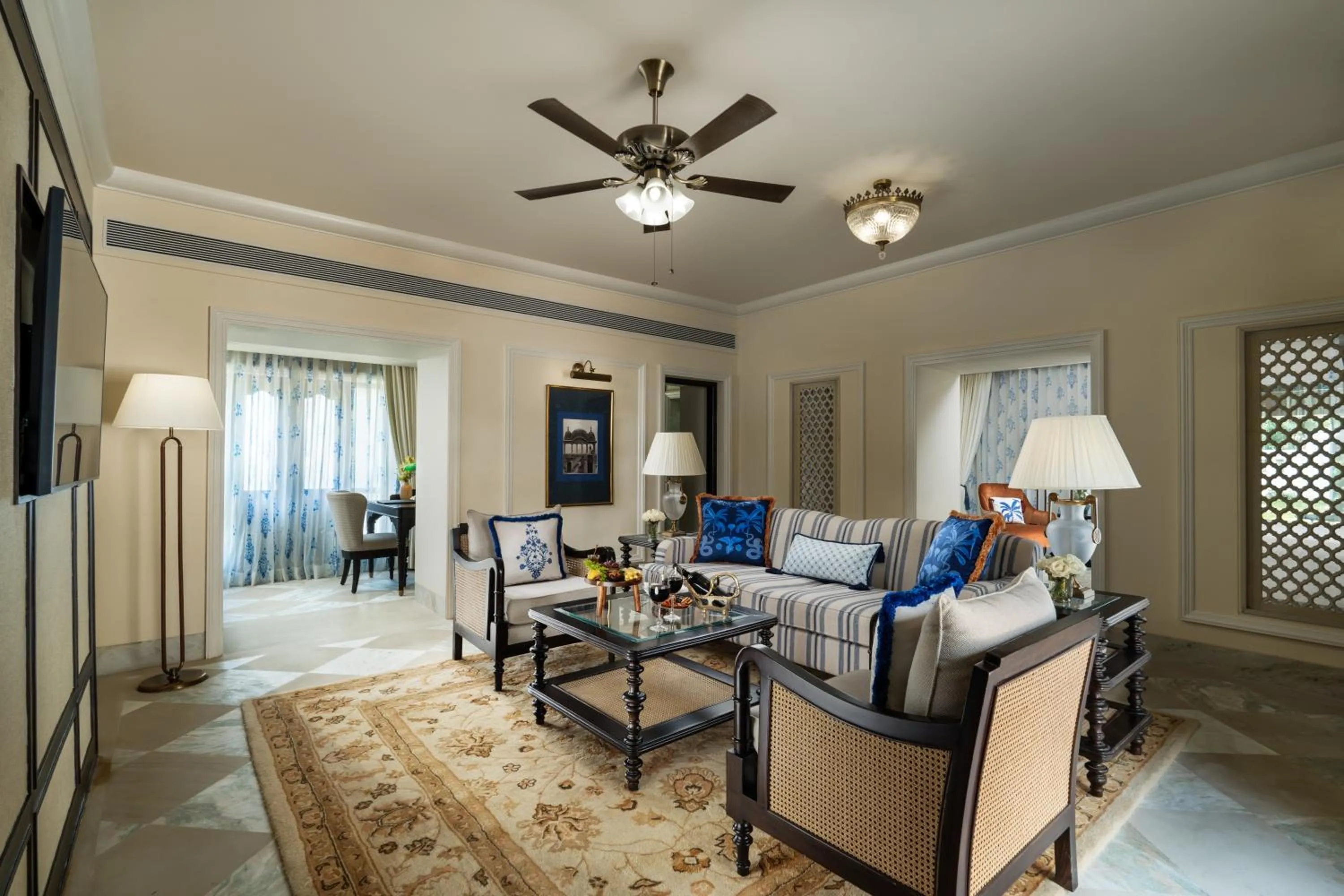 Living room in Taj Usha Kiran Palace, Gwalior