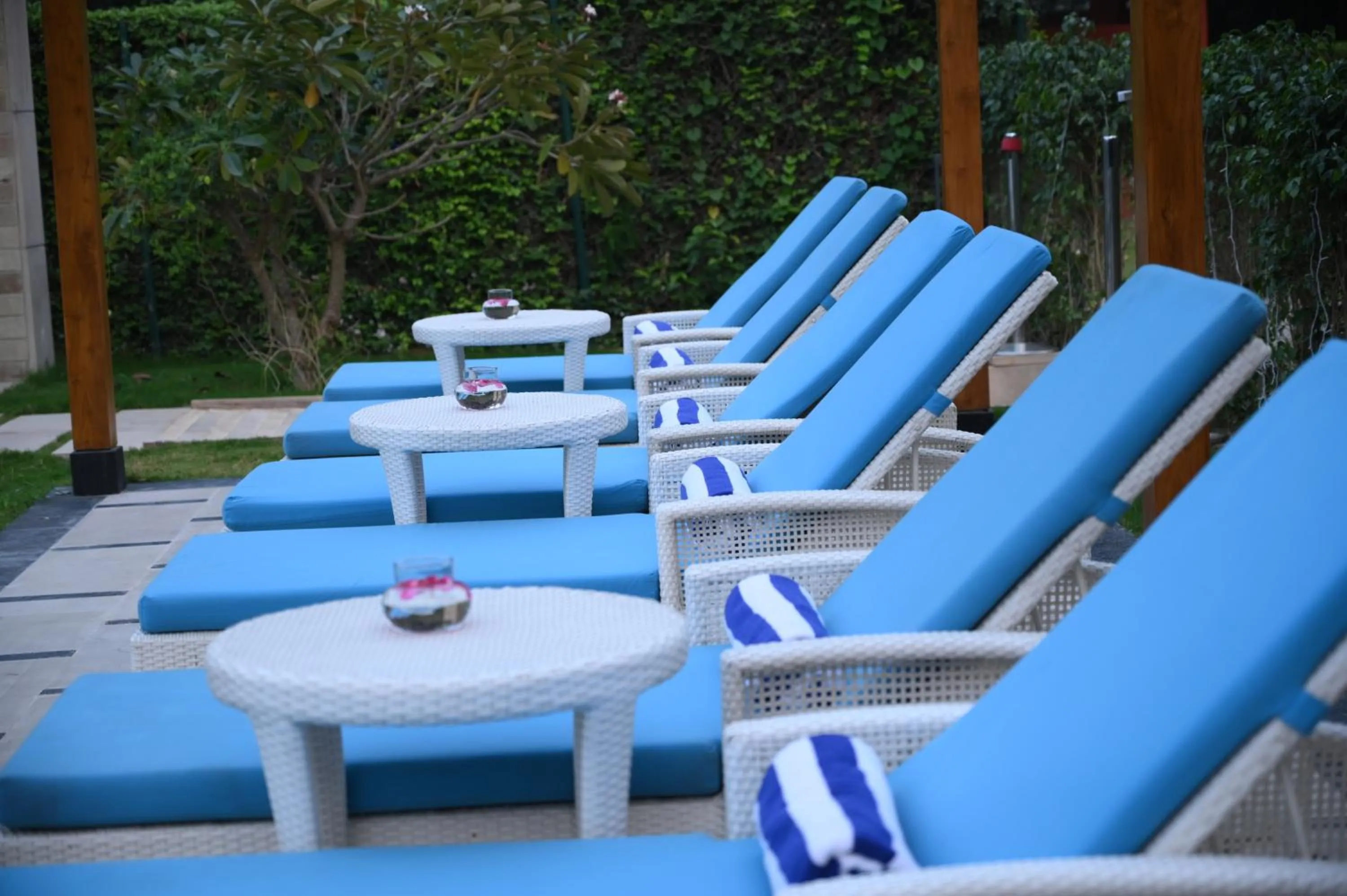 Swimming pool in Taj Ganges Varanasi