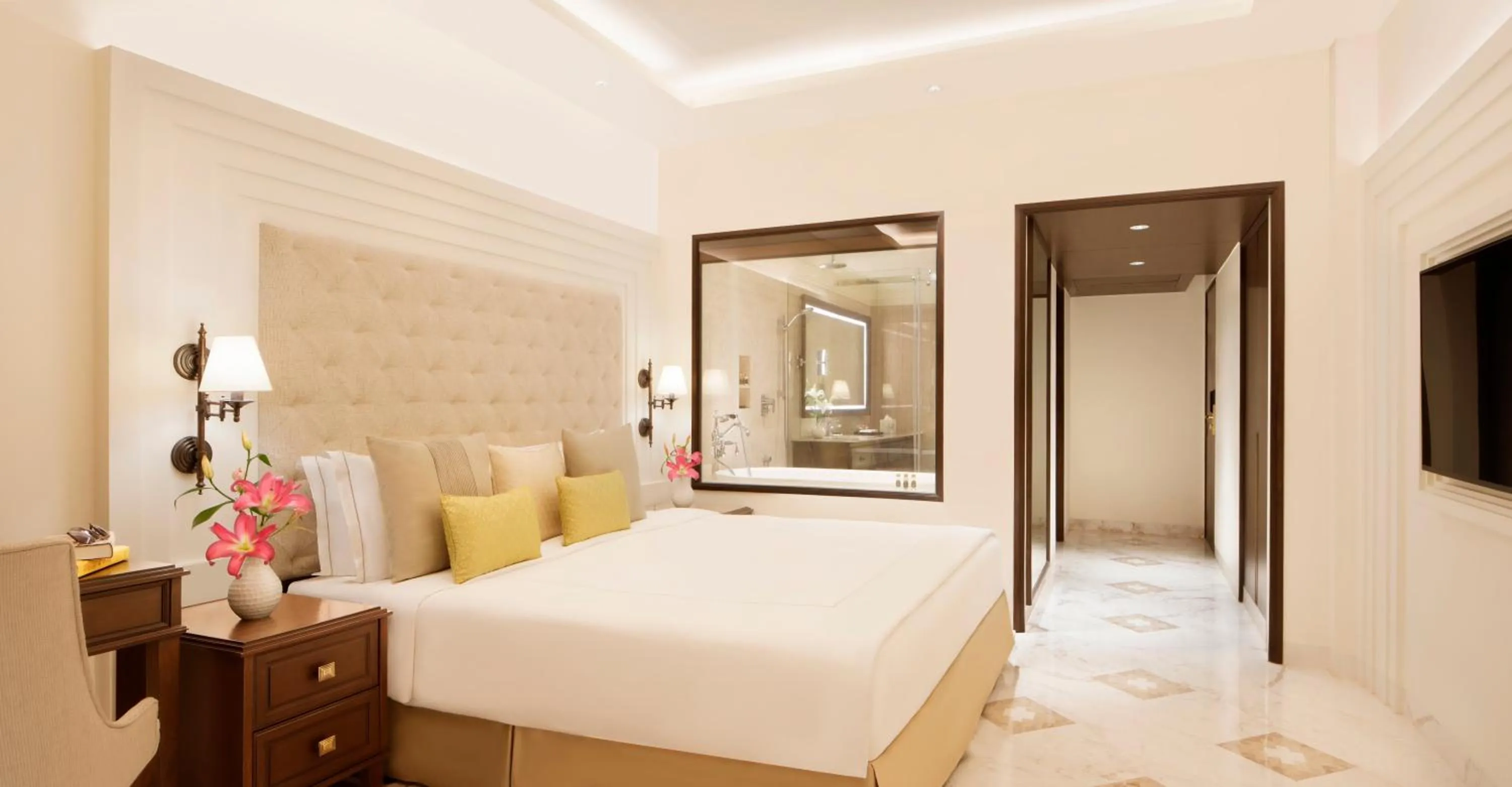 Bedroom, Bed in Taj Ganges Varanasi