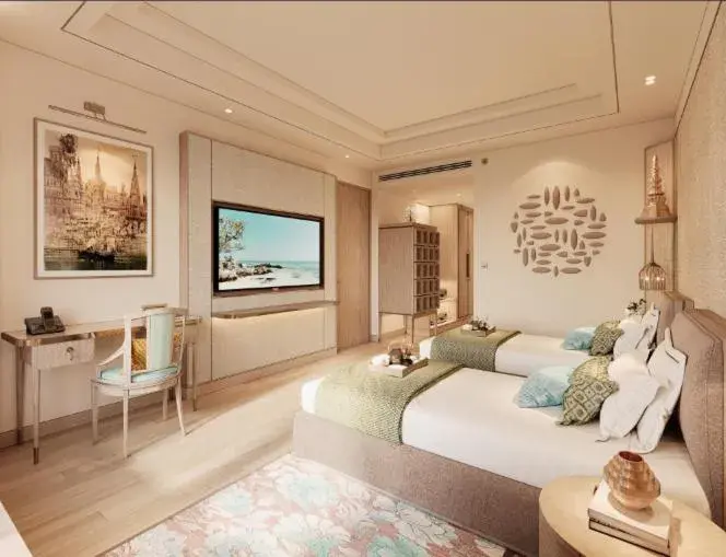 Bed in Taj Ganges Varanasi Bed in Taj Ganges Varanasi