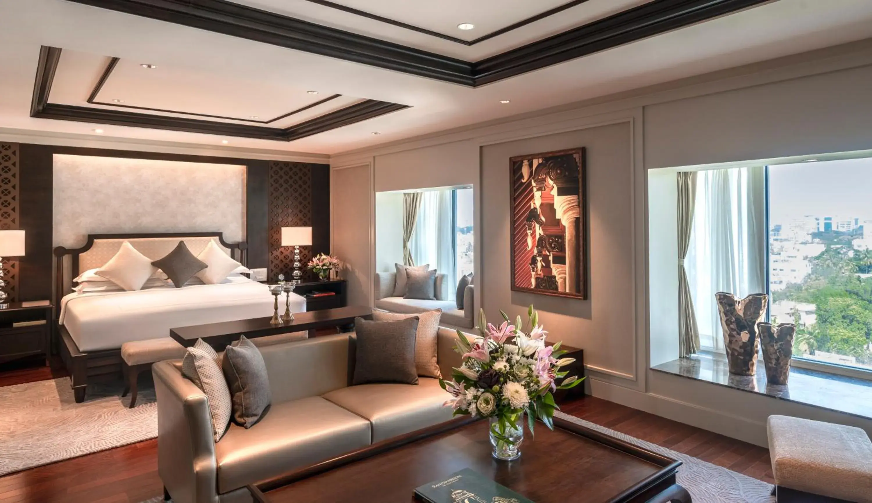 Living room, Bed in Taj Coromandel Living room, Bed in Taj Coromandel