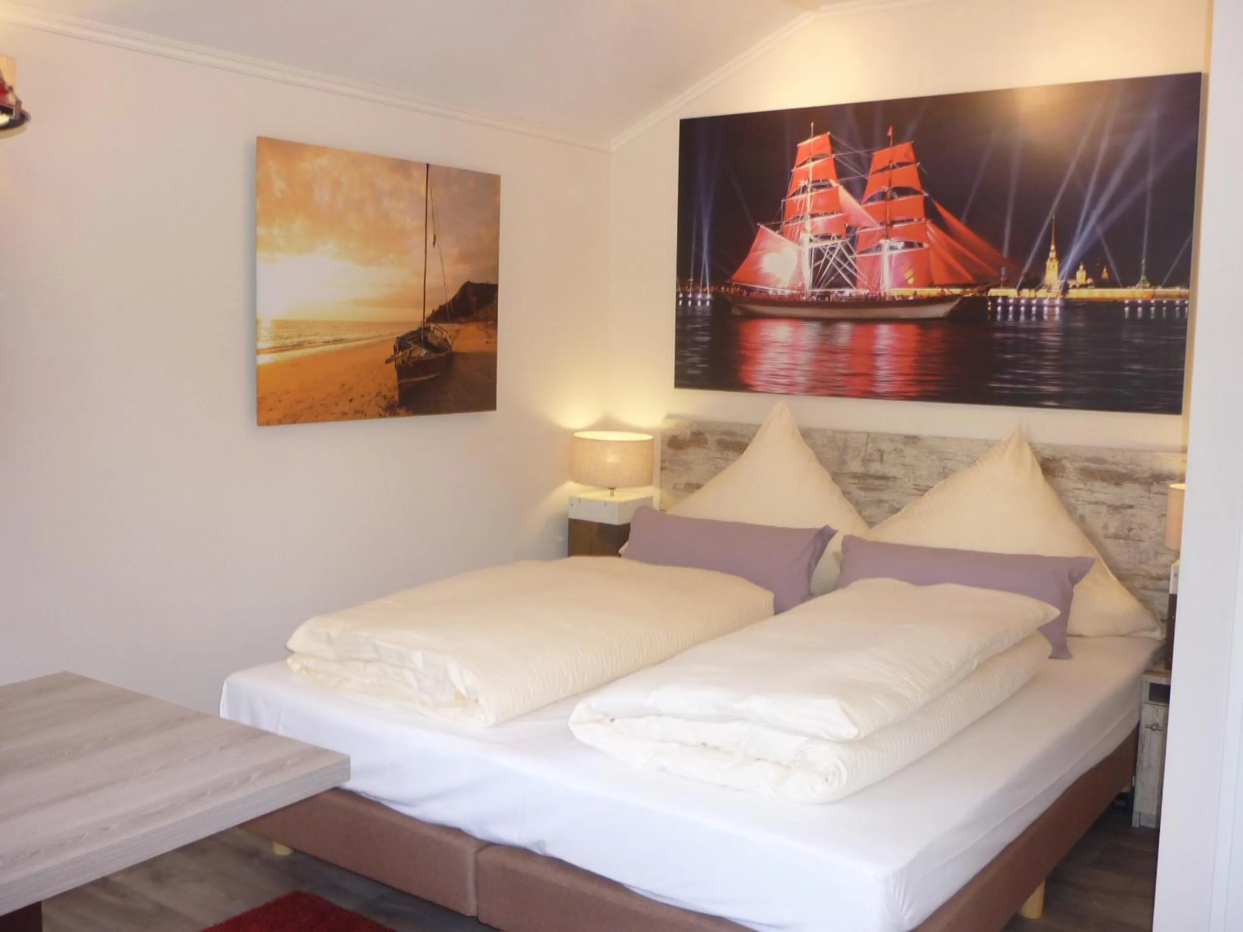 Bed in zu Jeddelohs Lodge Hotel
