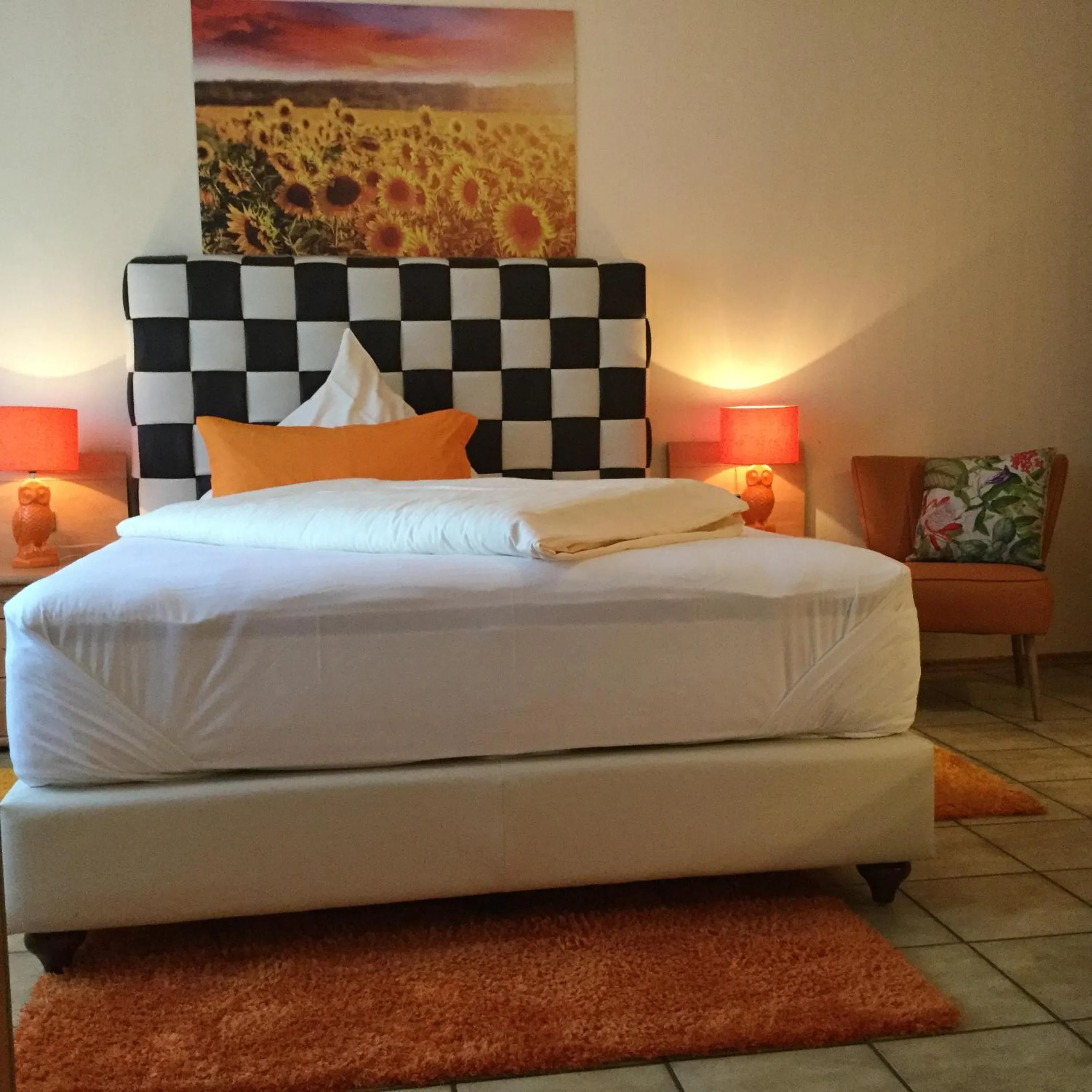 Bed in zu Jeddelohs Lodge Hotel