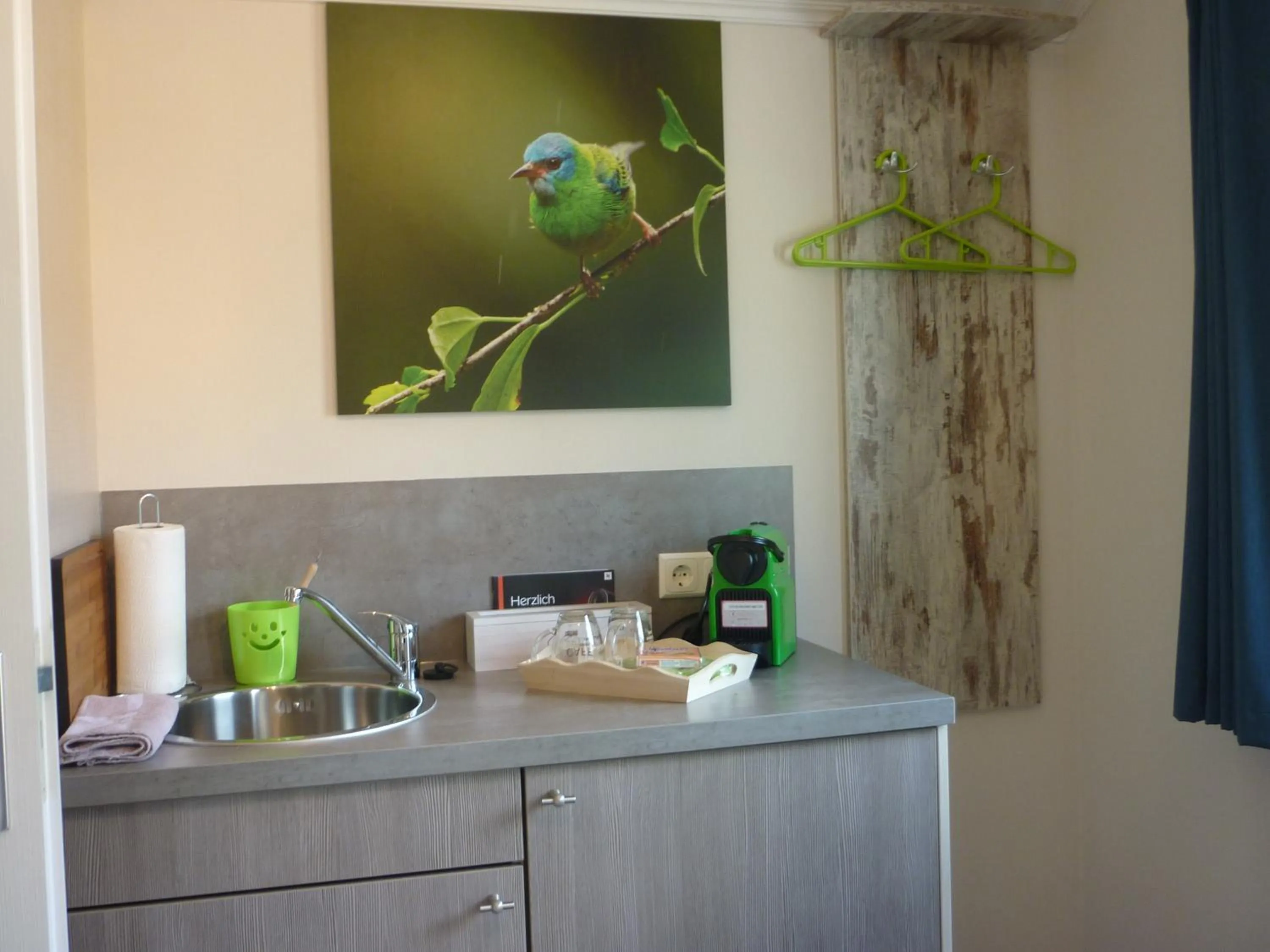 Kitchen or kitchenette in zu Jeddelohs Lodge Hotel