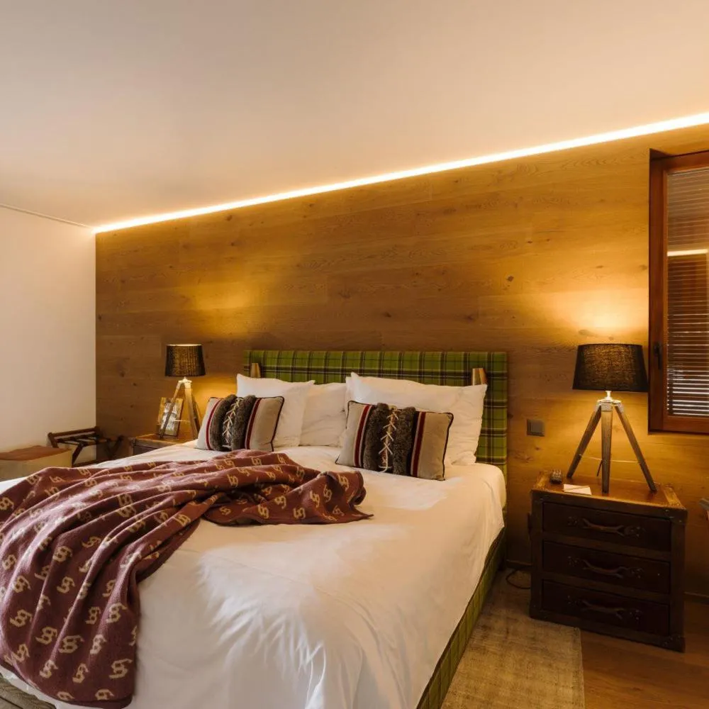 Bed in Bergwelt Grindelwald Residence