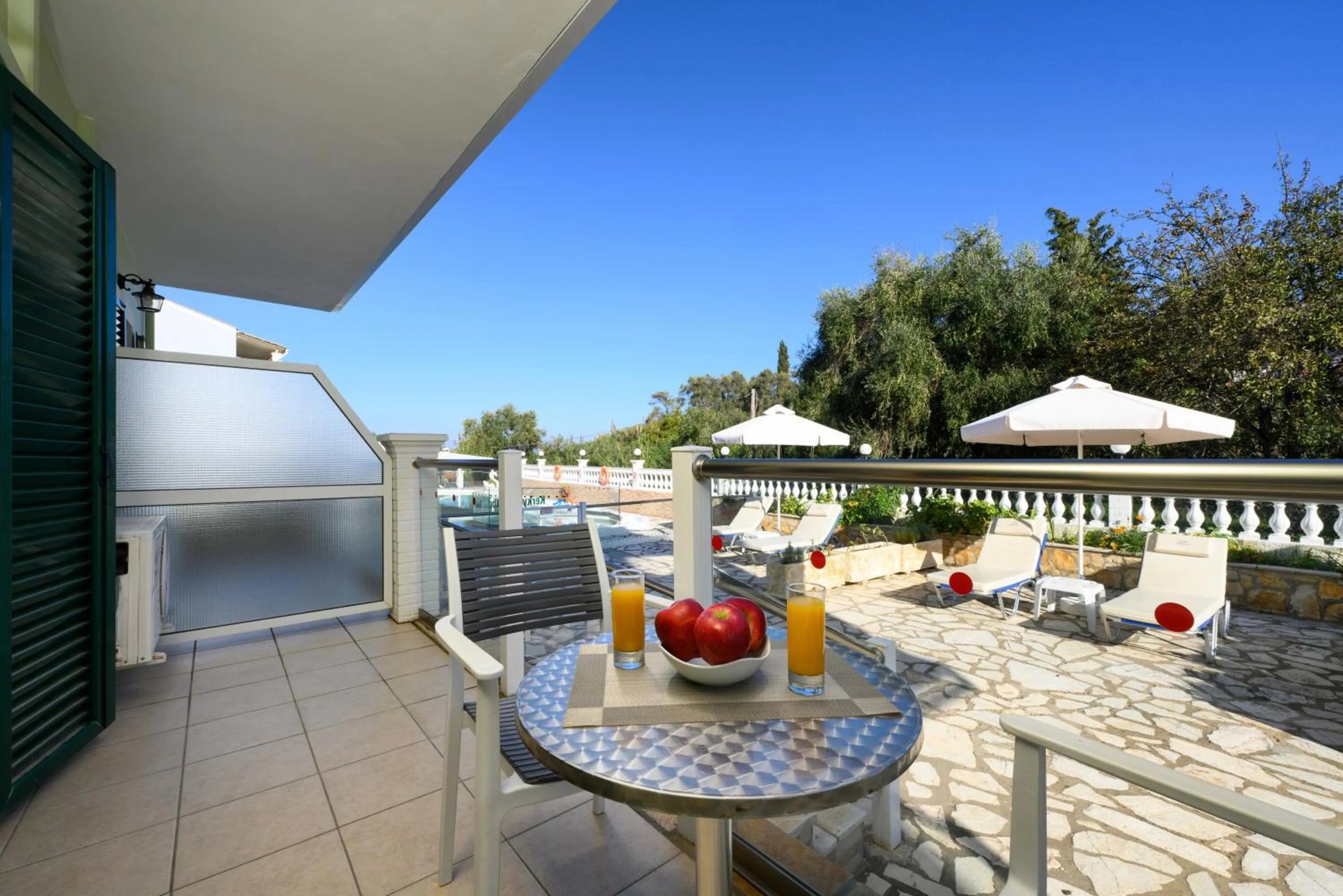 Pool view in Kerkyra Island Hotel
