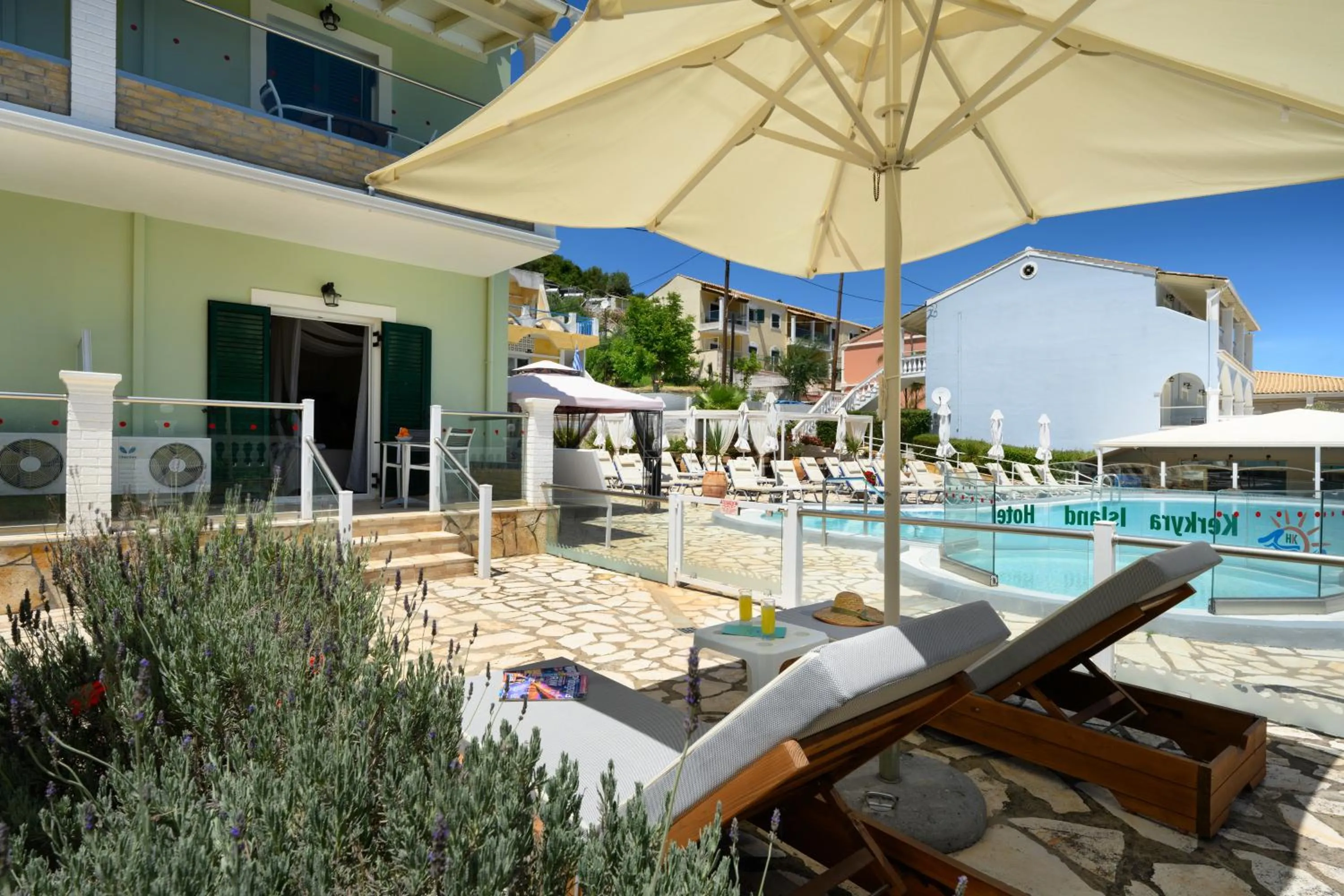 Pool view in Kerkyra Island Hotel
