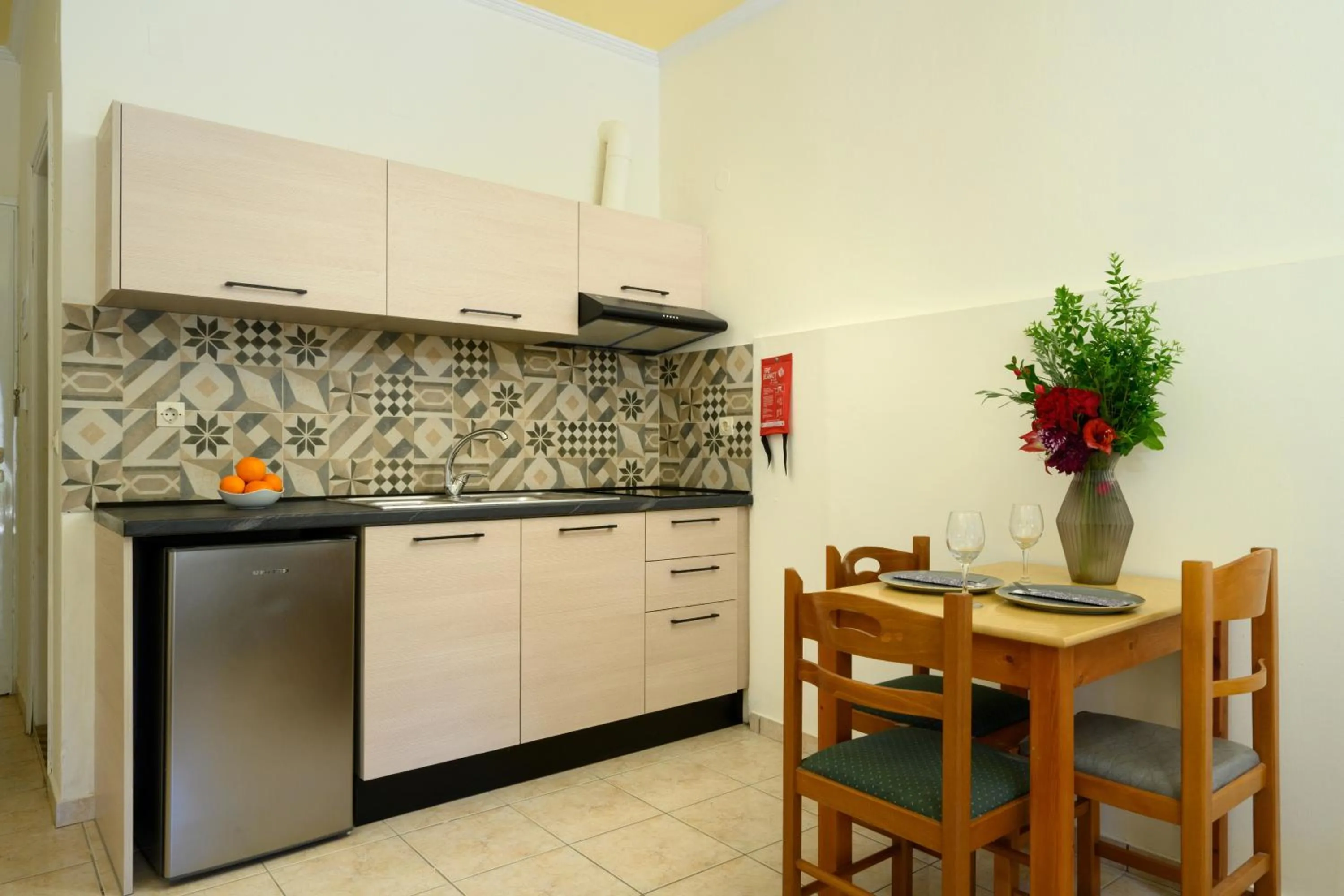 Kitchen or kitchenette in Kerkyra Island Hotel