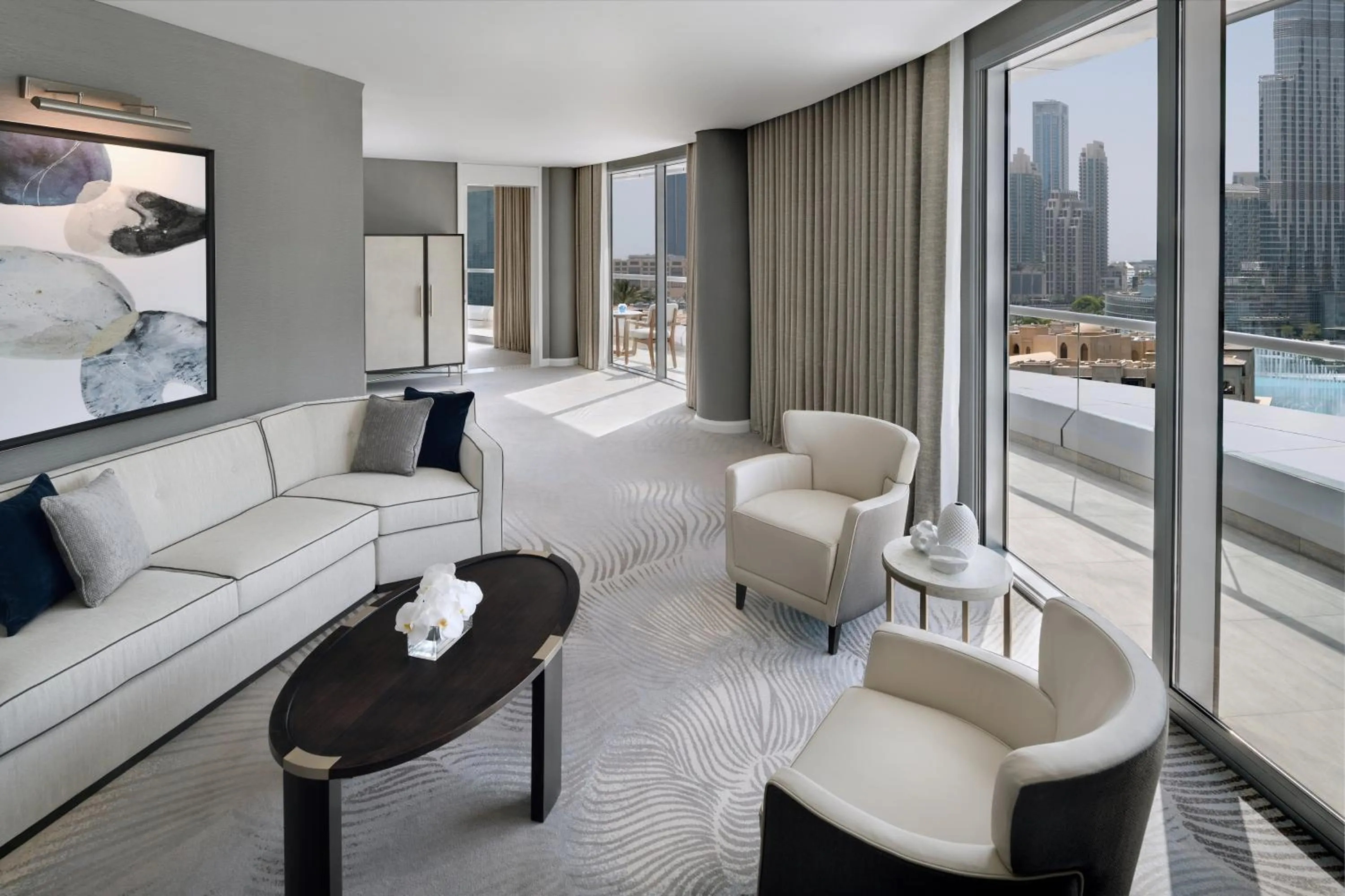 Seating area in Address Downtown