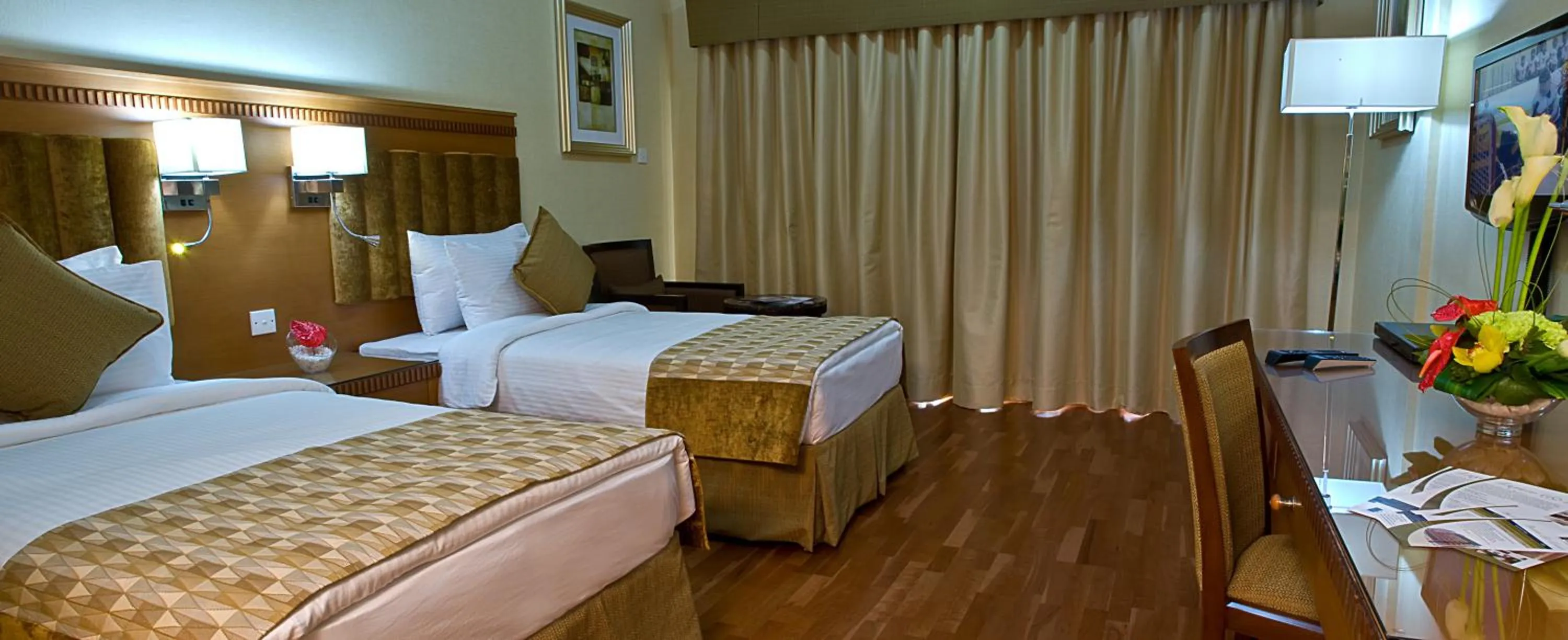 Bed in Chelsea Gardens Hotel Apartment